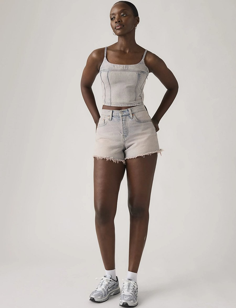 Levi's® - 501 CURVE SHORT ROSE UP RAW HE - farkkushortsit - pinks - 0