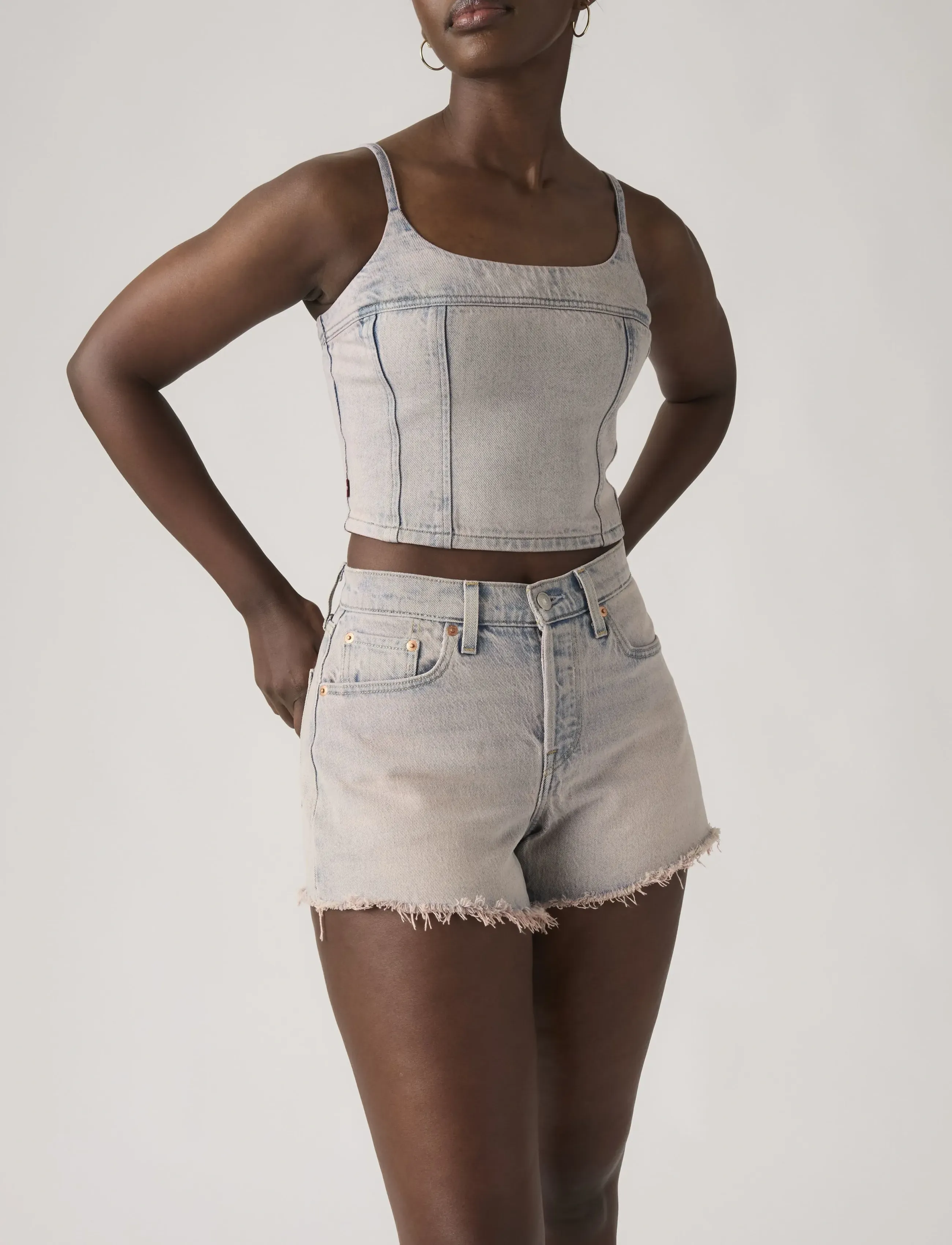 Levi's® - 501 CURVE SHORT ROSE UP RAW HE - gallastuttbuxur - pinks - 5