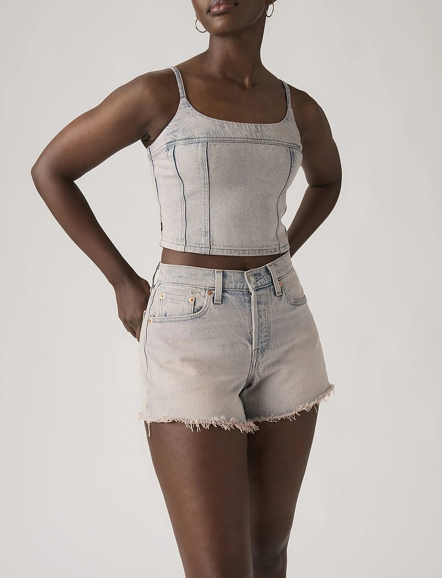 Levi's® - 501 CURVE SHORT ROSE UP RAW HE - farkkushortsit - pinks - 5