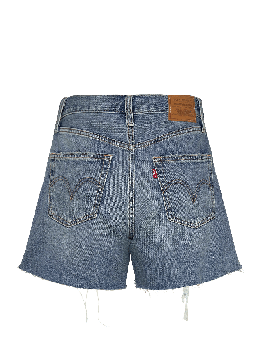 Levi's® - RIBCAGE SHORT ZIP BLOW MY MIND - jorts - med indigo - worn in - 2