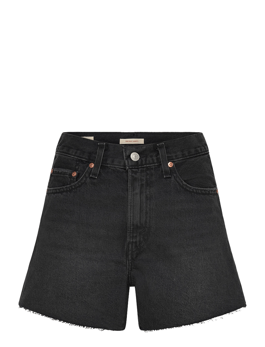 Levi's® - RIBCAGE SHORT ZIP SHRINK UP SH - lühikesed teksapüksid - blacks - 1