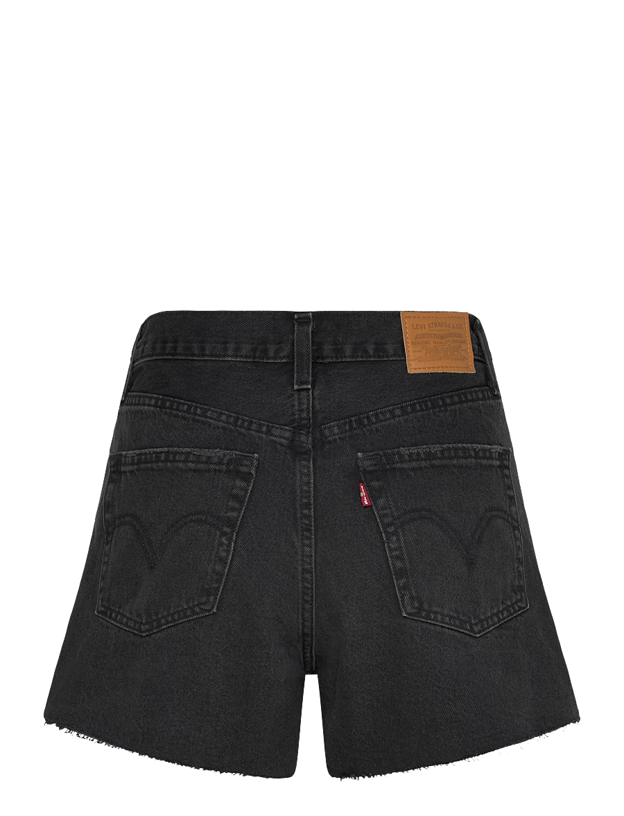 Levi's® - RIBCAGE SHORT ZIP SHRINK UP SH - lühikesed teksapüksid - blacks - 2
