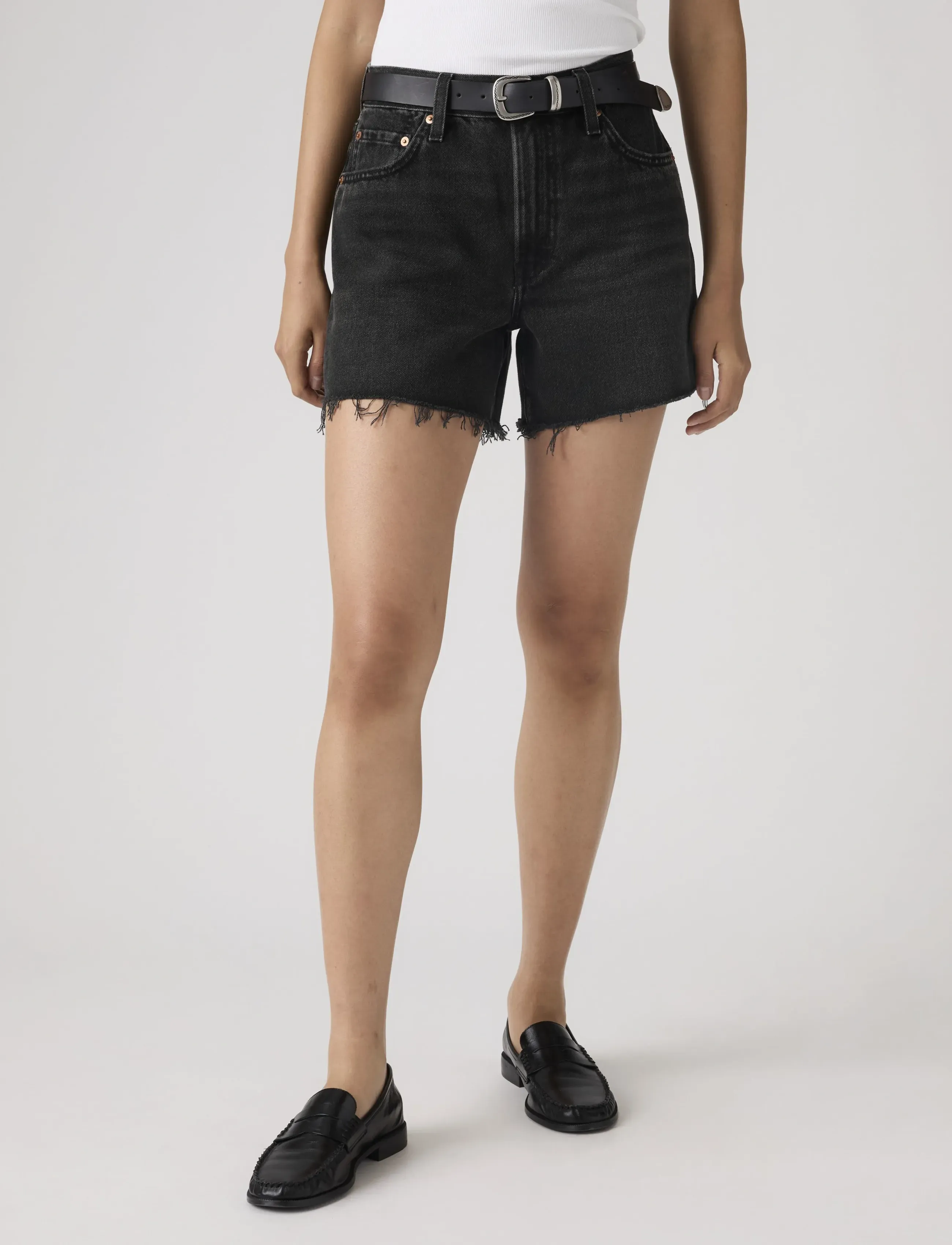Levi's® - RIBCAGE SHORT ZIP SHRINK UP SH - jorts - blacks - 5