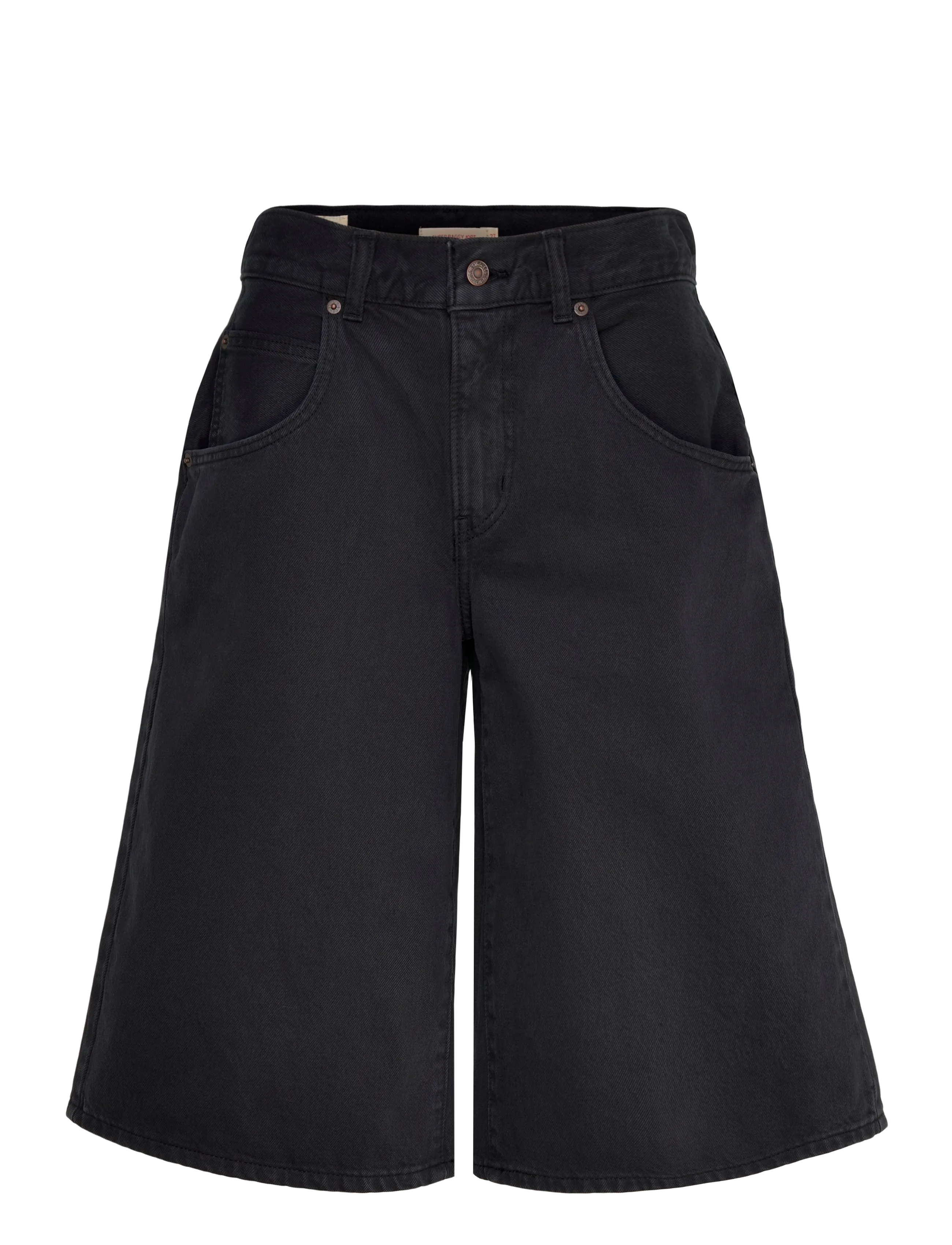 LEVI'S Super Baggy Jort Chipped Schwarz Schwarz - 28 - Damen