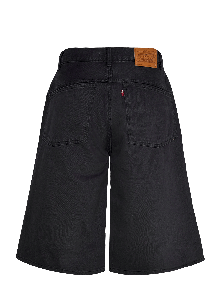 Levi's® - SUPER BAGGY JORT CHIPPED BLACK - džinsa šorti - blacks - 2