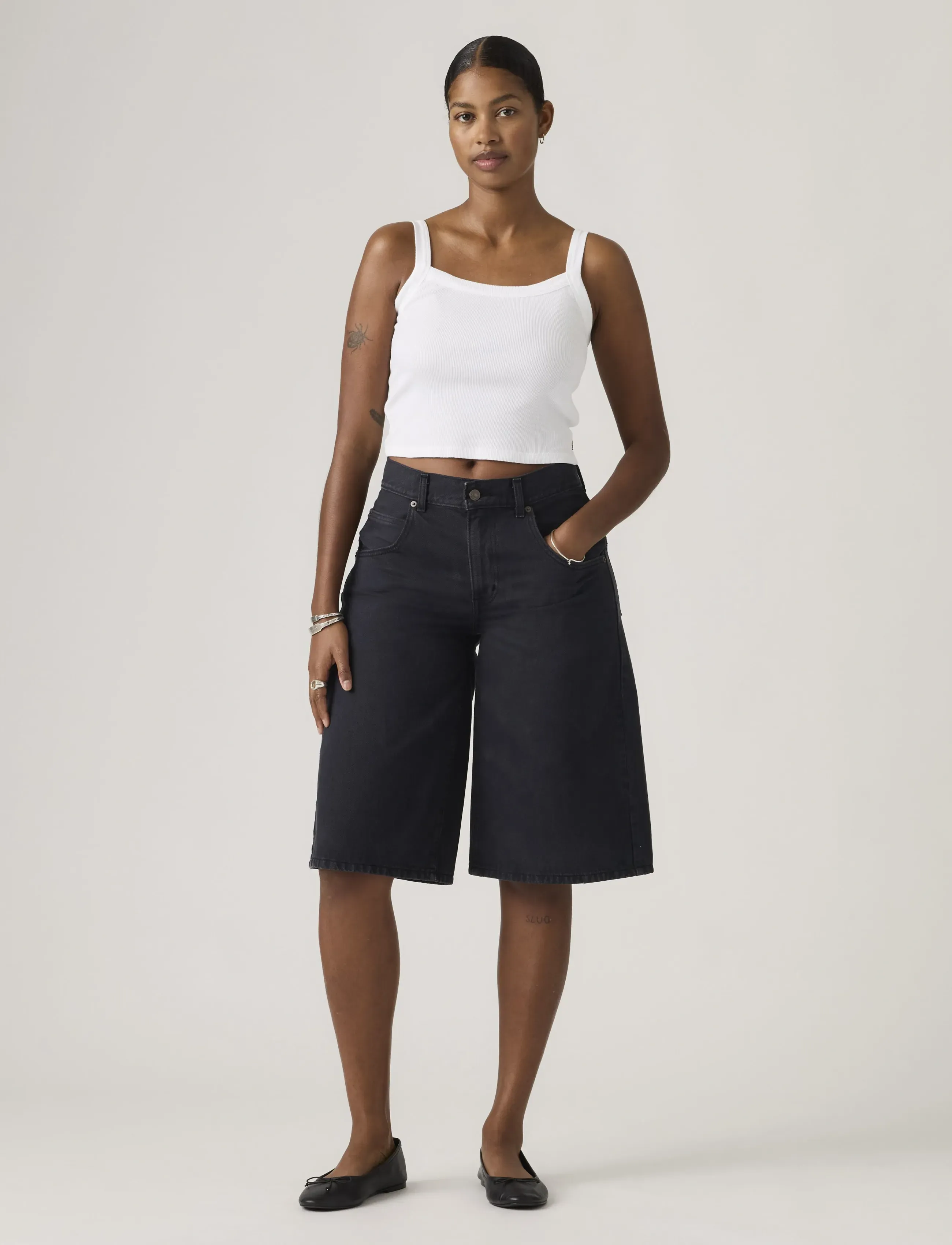 LEVIS ® Super Baggy Jort Chipped shorts dam – bild 5