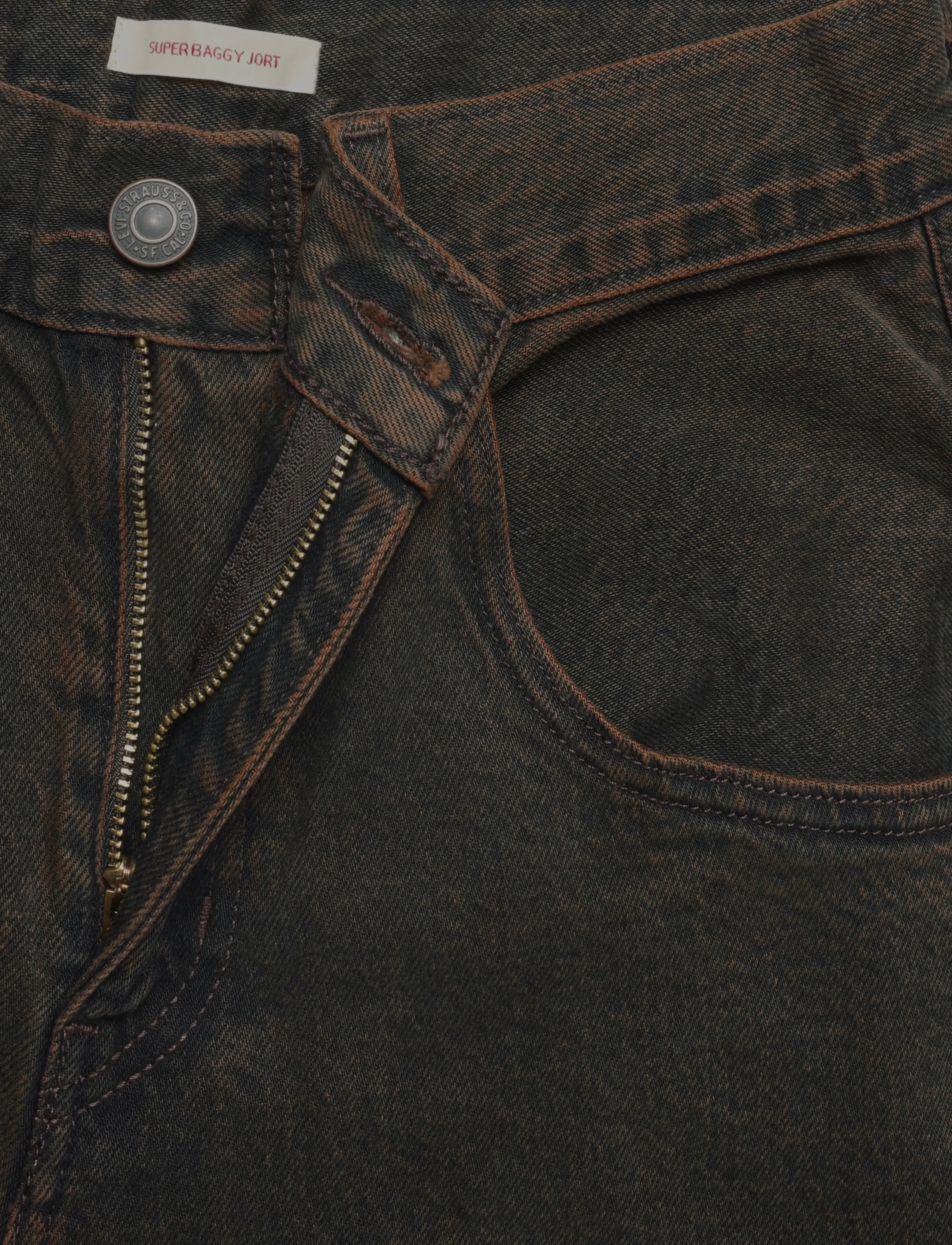 Levi's® - SUPER BAGGY JORT OVER A CUP PS - jorts - browns - 3