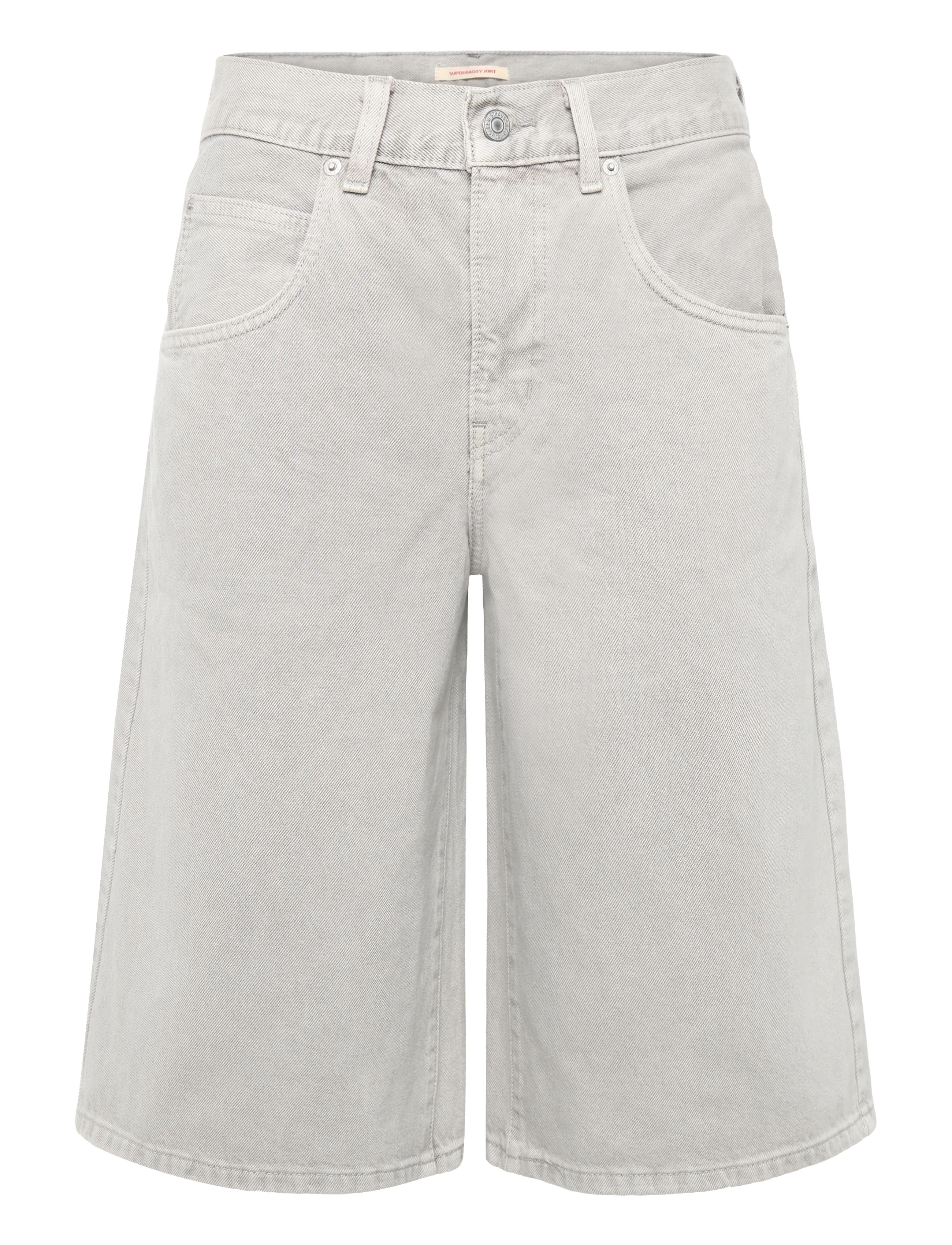 Levi's® SUPER BAGGY JORT PEBBLED PATH - Denim - GREYS / grey