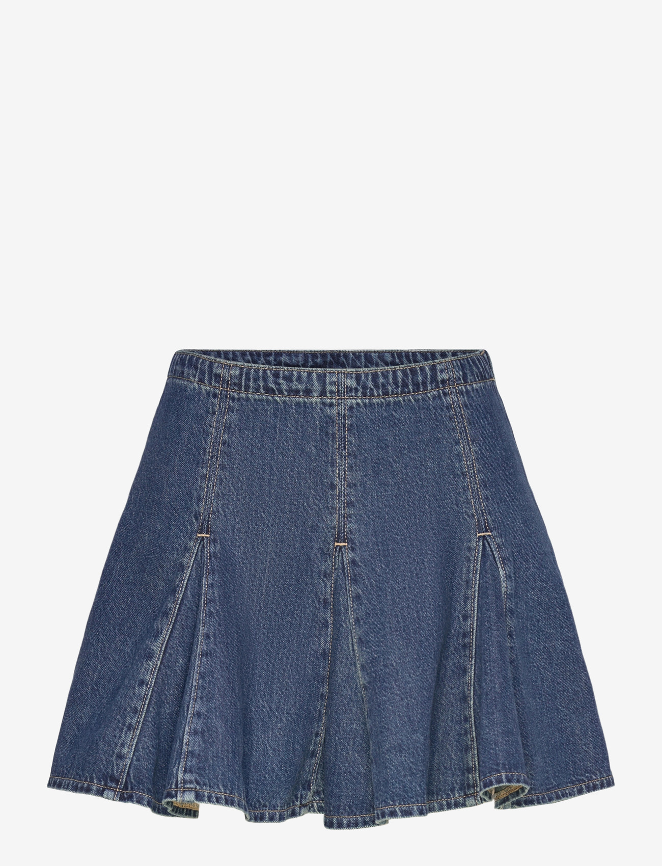 Levi's® - GODET MINI SKIRT FELL OFF STON - džinsa svārki - dark indigo - flat finish - 1