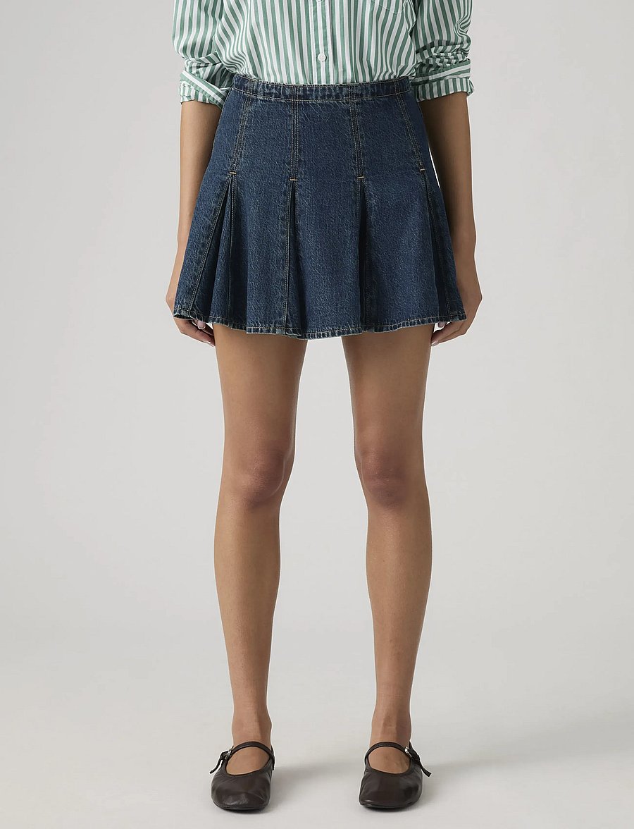 Levi's® - GODET MINI SKIRT FELL OFF STON - jeansröcke - dark indigo - flat finish - 5