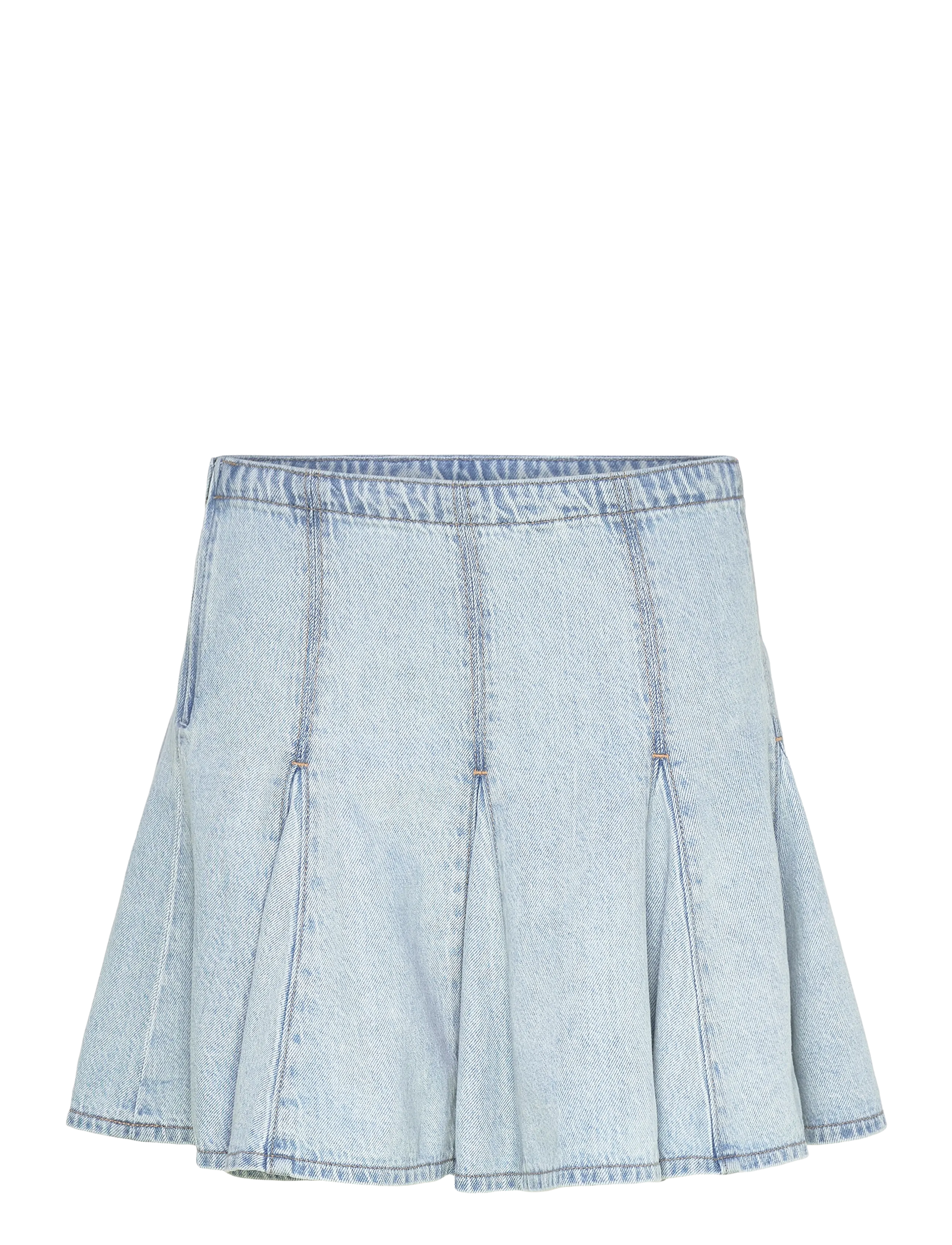 Levi's® GODET MINI SKIRT OF COURSE STO - Pleated skirts - MED INDIGO - FLAT FINISH / blue