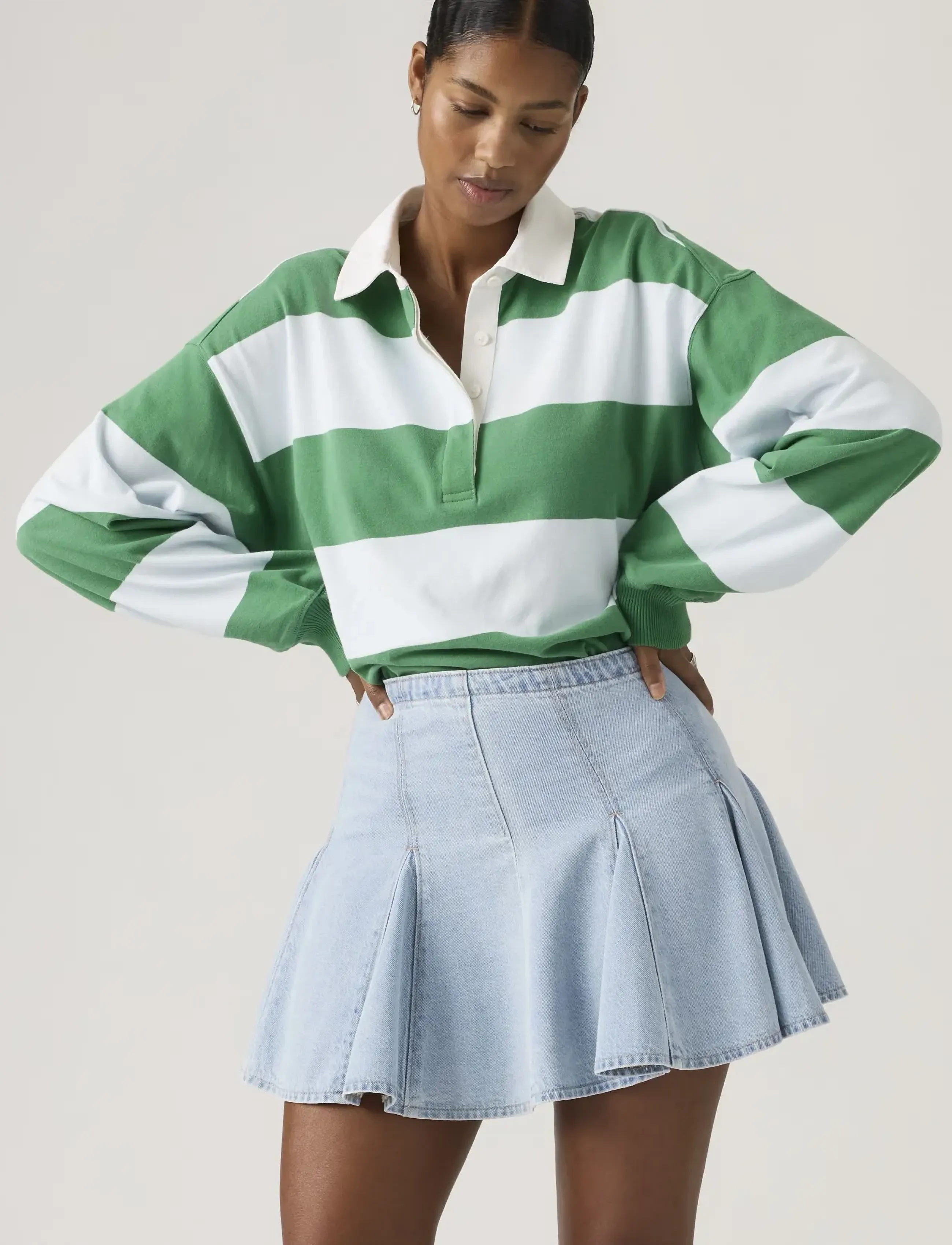 Levi's® Godet Mini Skirt Of Course Sto (LSW005DV00050) - Short