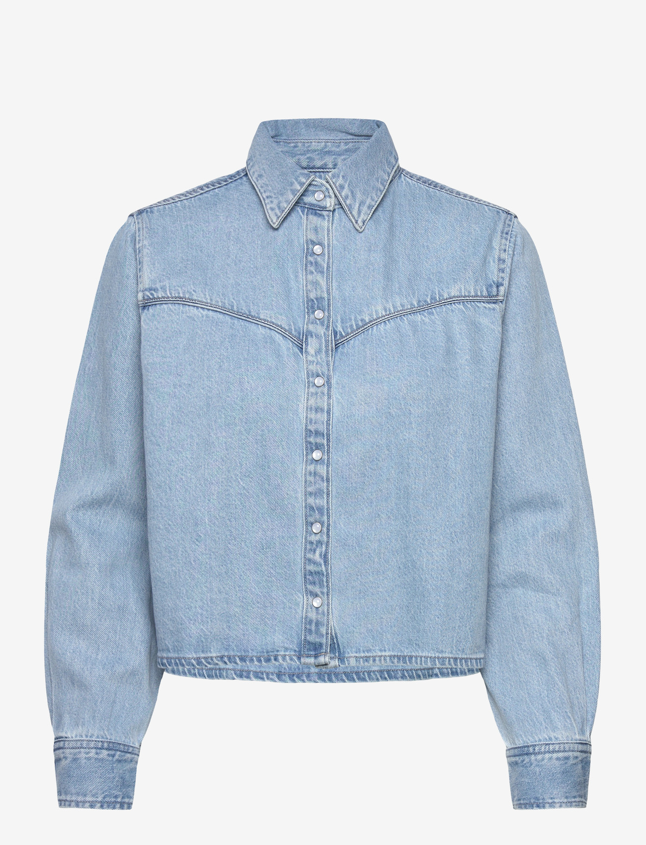 Levi's® - LOGAN TENCEL SHACKET TENCEL BL - jeansjacken - light indigo - worn in - 1