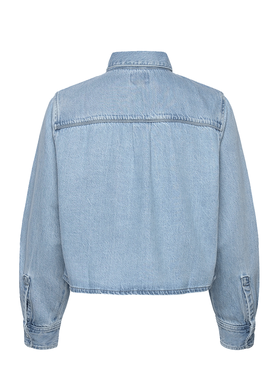 Levi's® - LOGAN TENCEL SHACKET TENCEL BL - jeansjackor - light indigo - worn in - 2