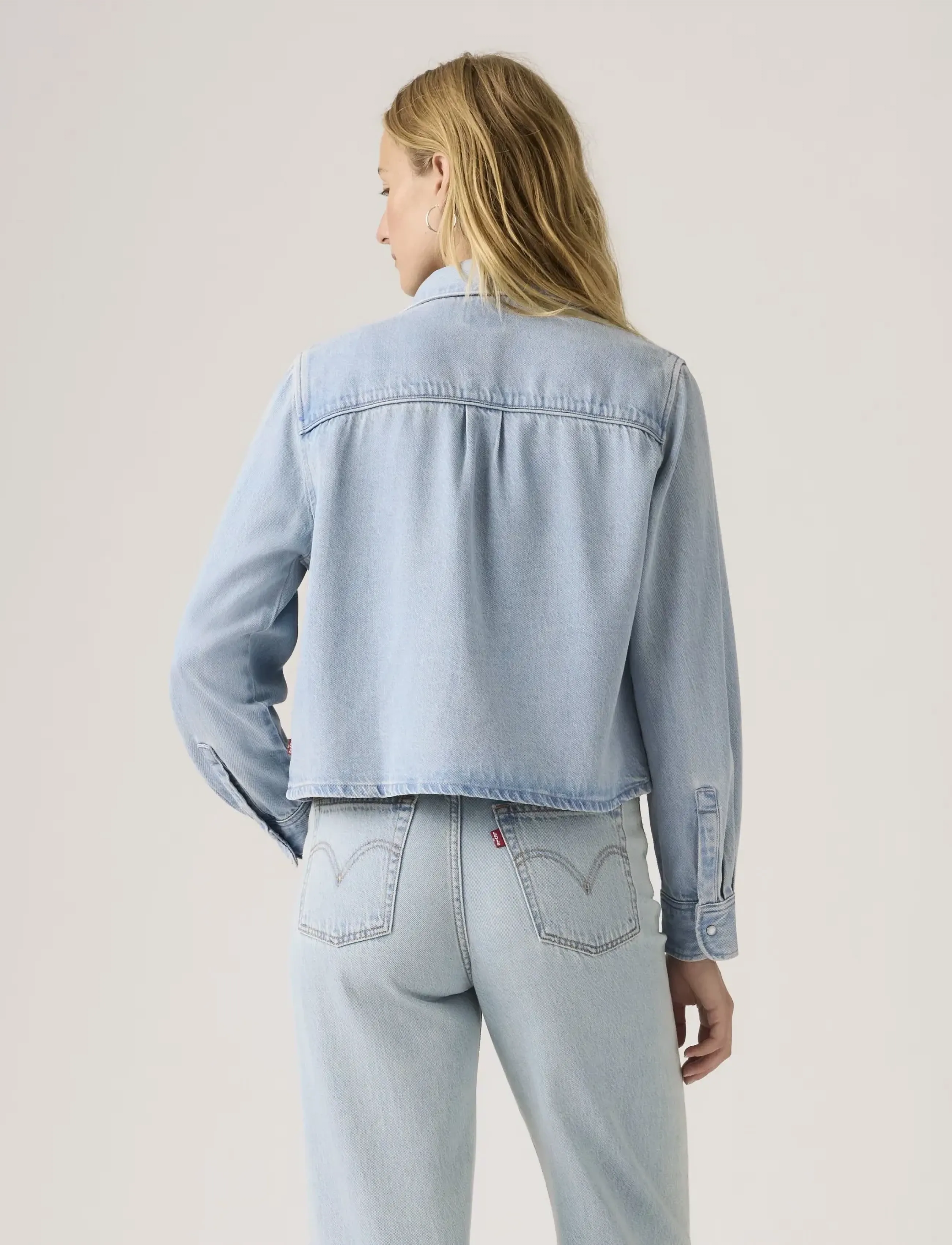 Levi's® - LOGAN TENCEL SHACKET TENCEL BL - frühlingsjacken - light indigo - worn in - 3