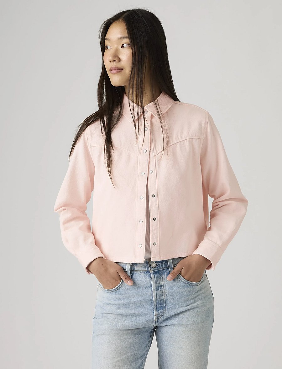 Levi's® - LOGAN TENCEL SHACKET DUSTY CRY - jeansskjortor - pinks - 5