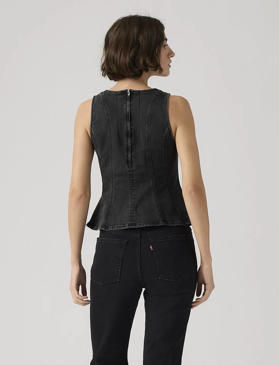 Levi's® - LEIGHTON PEPLUM TOP NY NIGHTS - varrukateta topid - blacks - 3