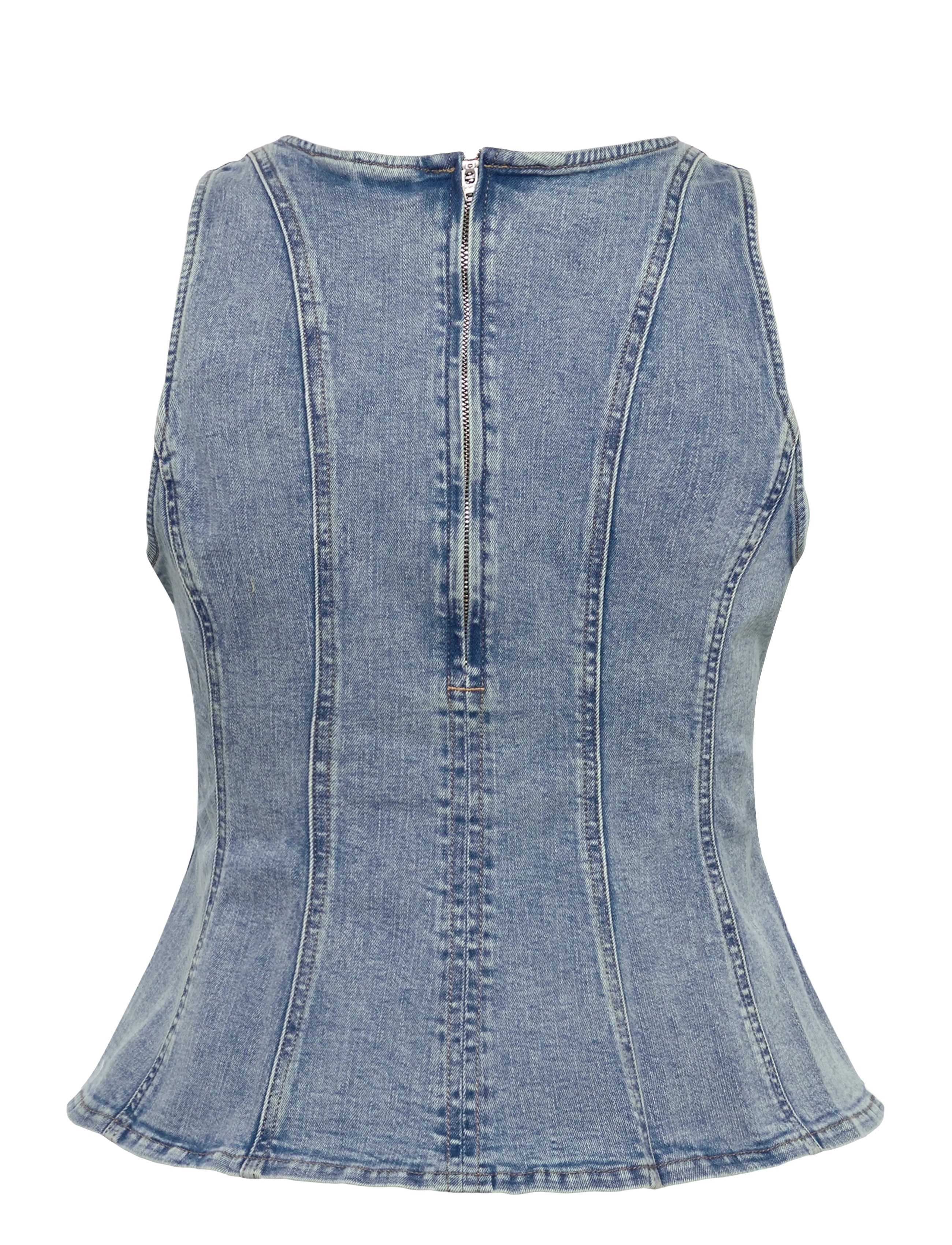 Levi's® - LEIGHTON PEPLUM TOP IN THE DUS - denimskjorter - med indigo - worn in - 2