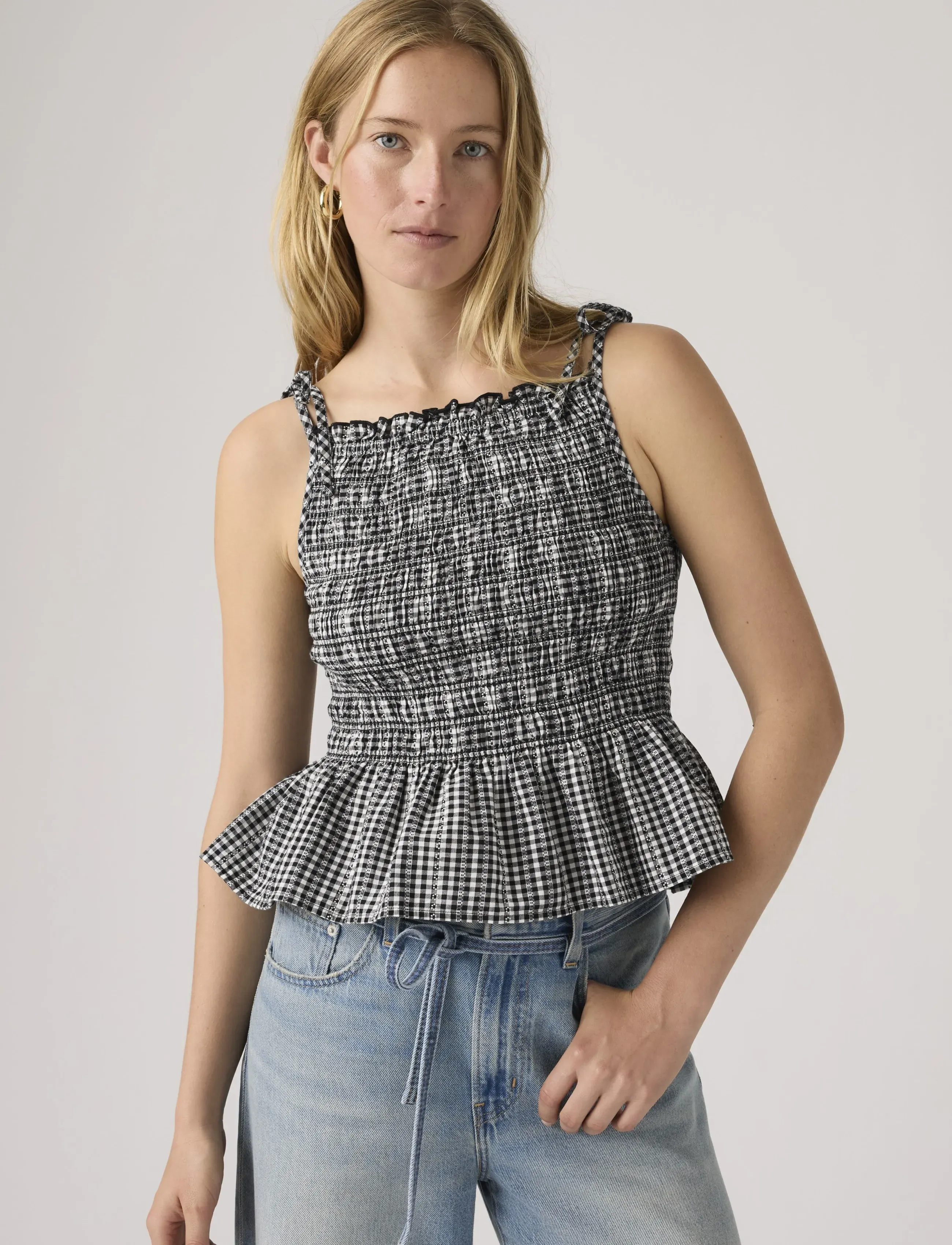 Levi's® MONACO SL BLOUSE SPRINGTIME DO - Ärmellose blusen - BLACKS / multi