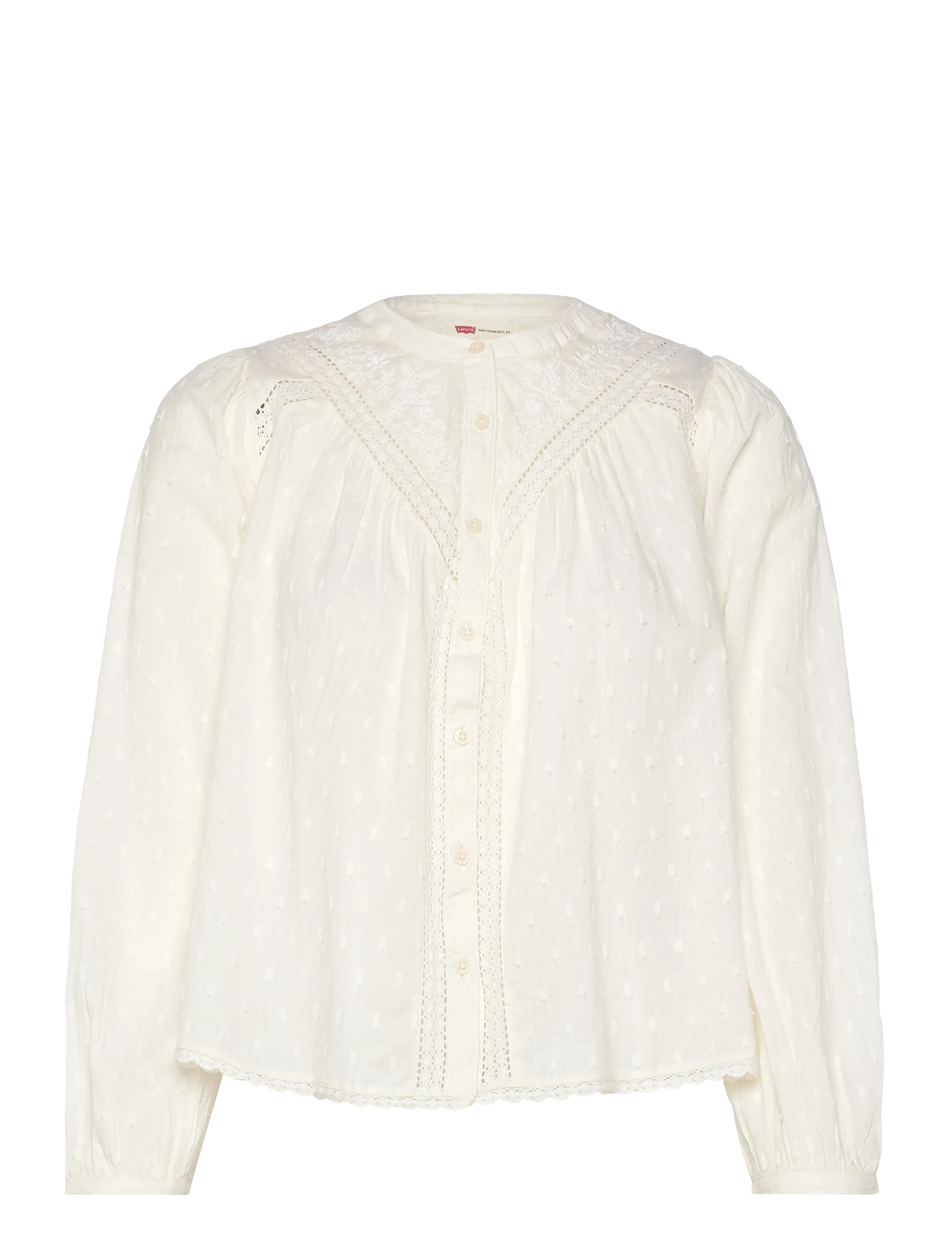 LEVI'S Cleo Ls Bluse Egret Weiß - S - Damen