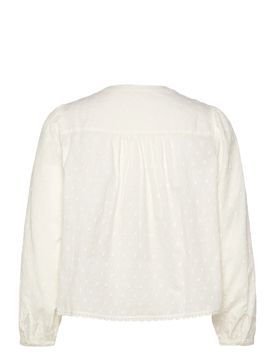 Levi's® - CLEO LS BLOUSE EGRET - långärmade blusar - whites - 2