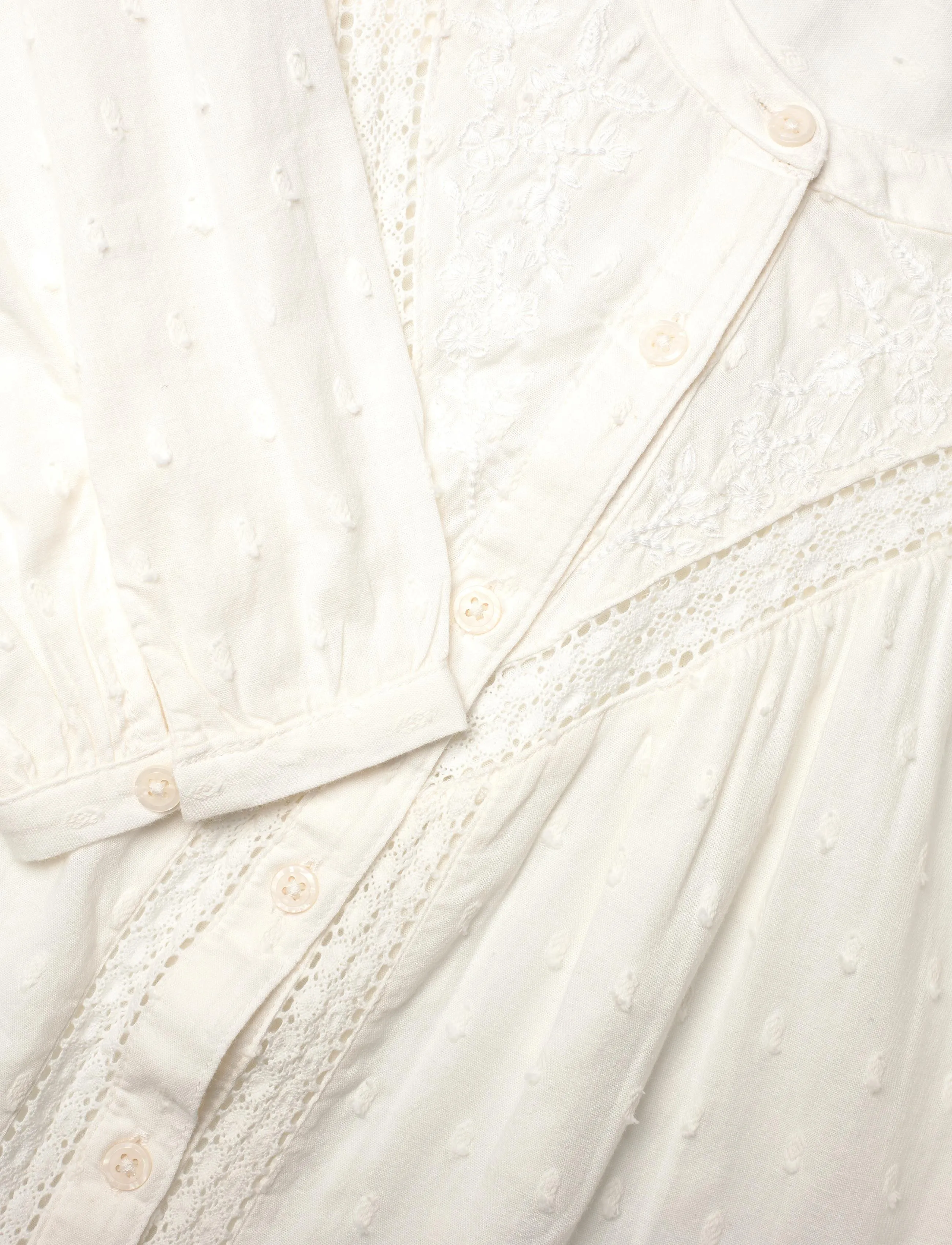 Levi's® - CLEO LS BLOUSE EGRET - långärmade blusar - whites - 3