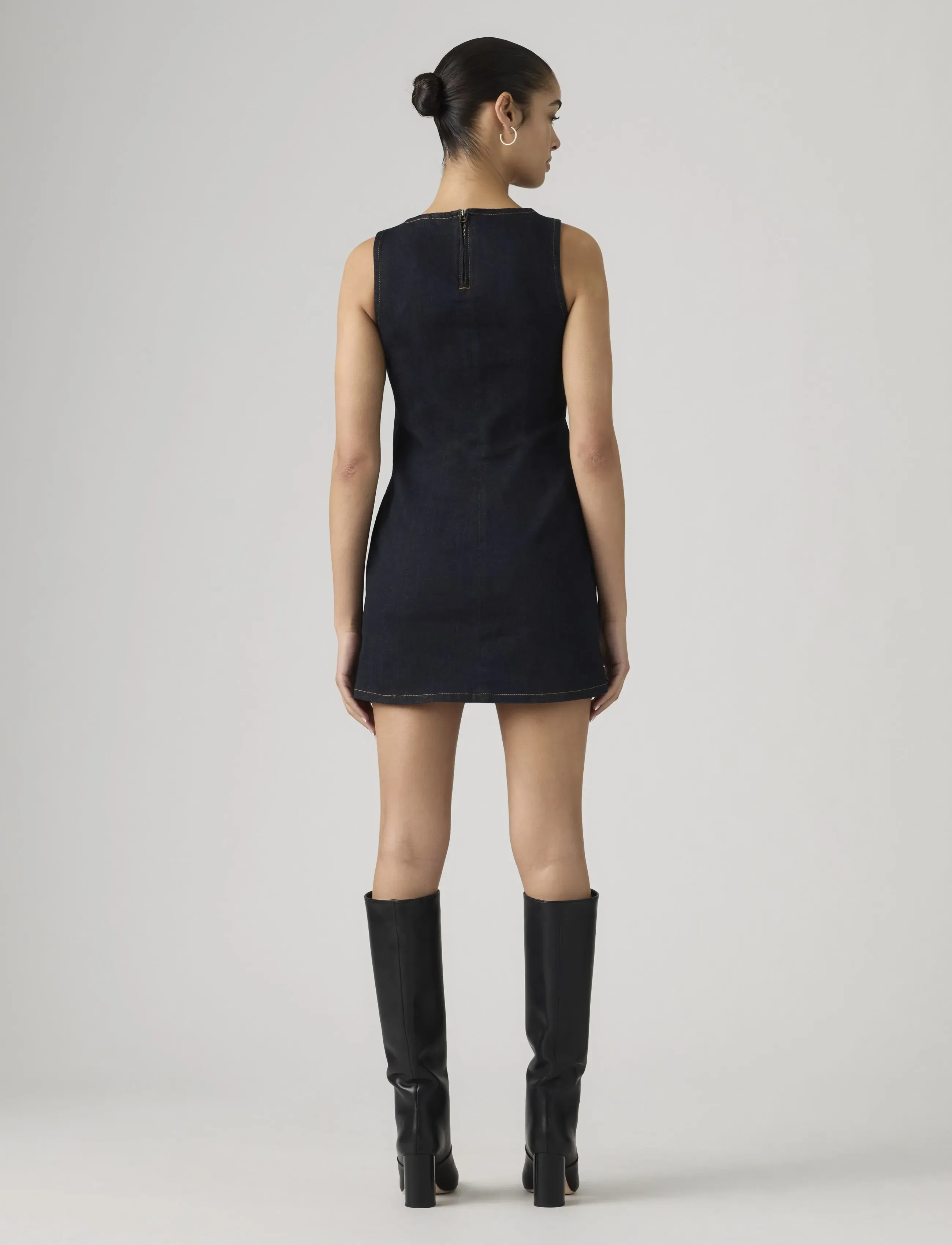 Levi's® - LITTLE DENIM DRESS FEM FATALE - denimkjoler - dark indigo - flat finish - 3