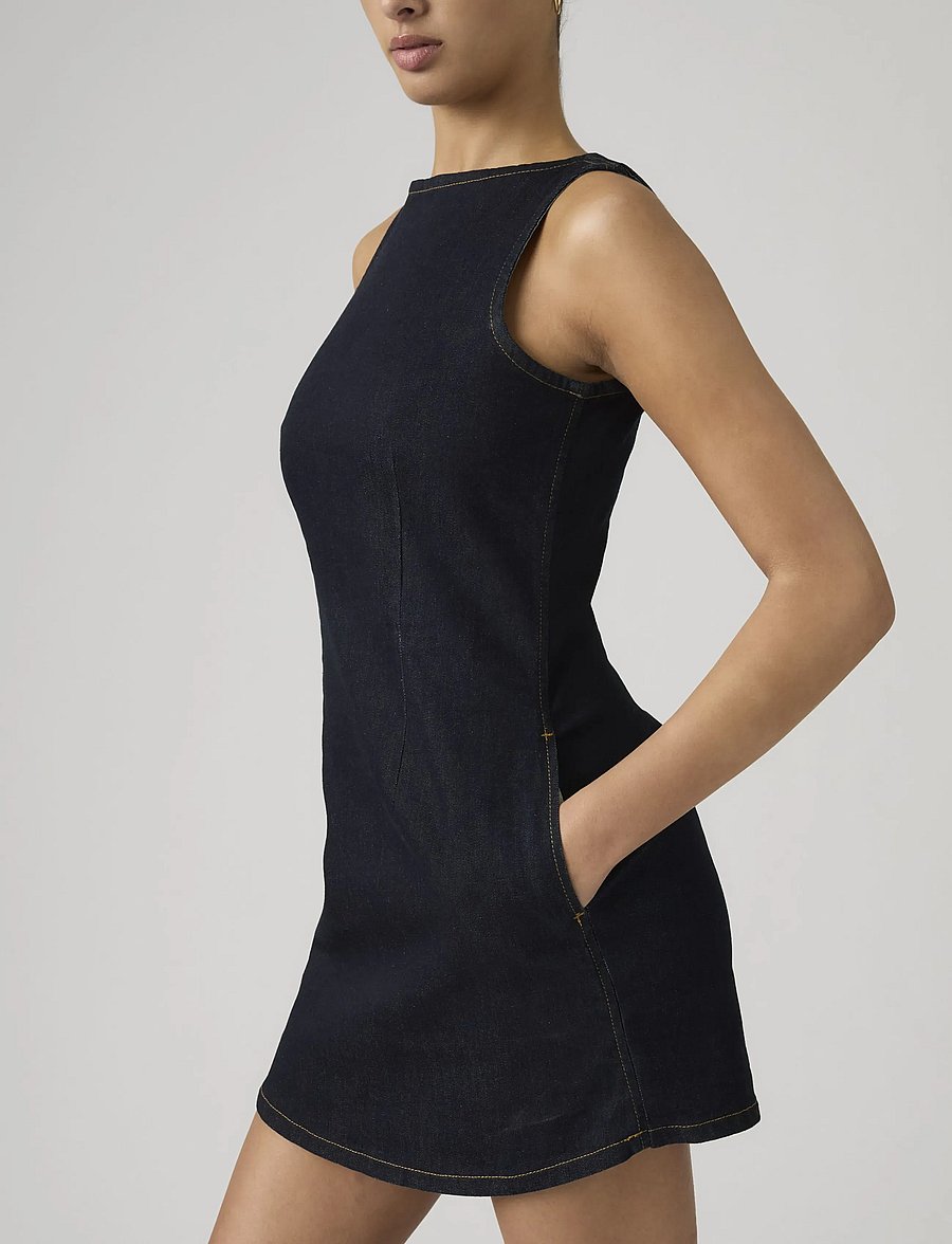 Levi's® - LITTLE DENIM DRESS FEM FATALE - denimkjoler - dark indigo - flat finish - 4