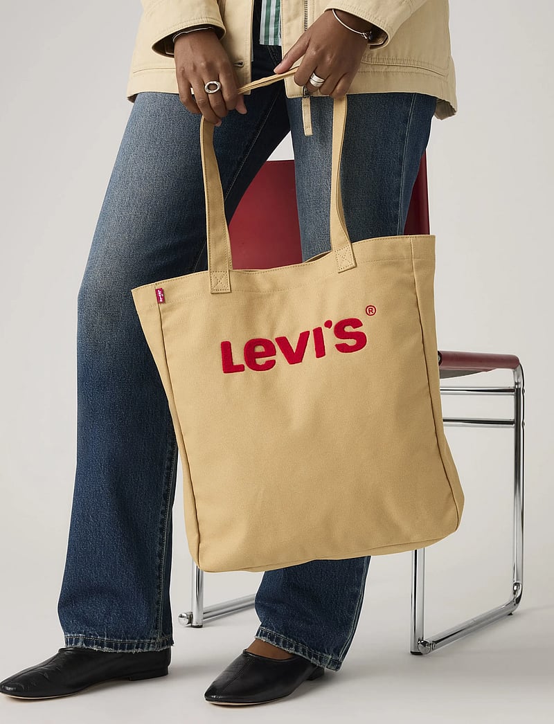 Levi's® - EVERYDAY GRAPHIC TOTE TRAVERTI - tote bags - tans - 4