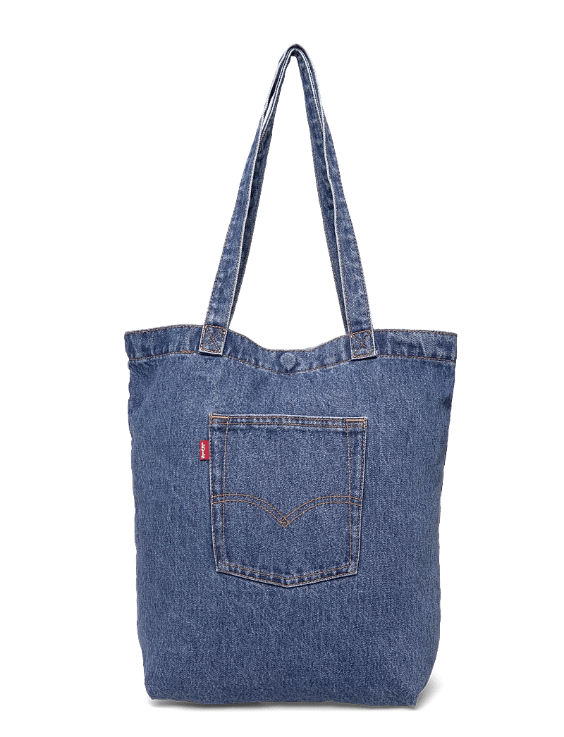 Levi's® - BACK POCKET TOTE ELEVATION OCE - tote bags - med indigo - flat finish - 0