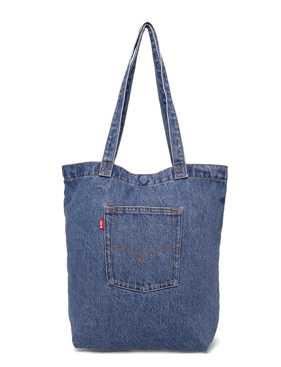 Levi's® - BACK POCKET TOTE ELEVATION OCE - tote bags - med indigo - flat finish - 1