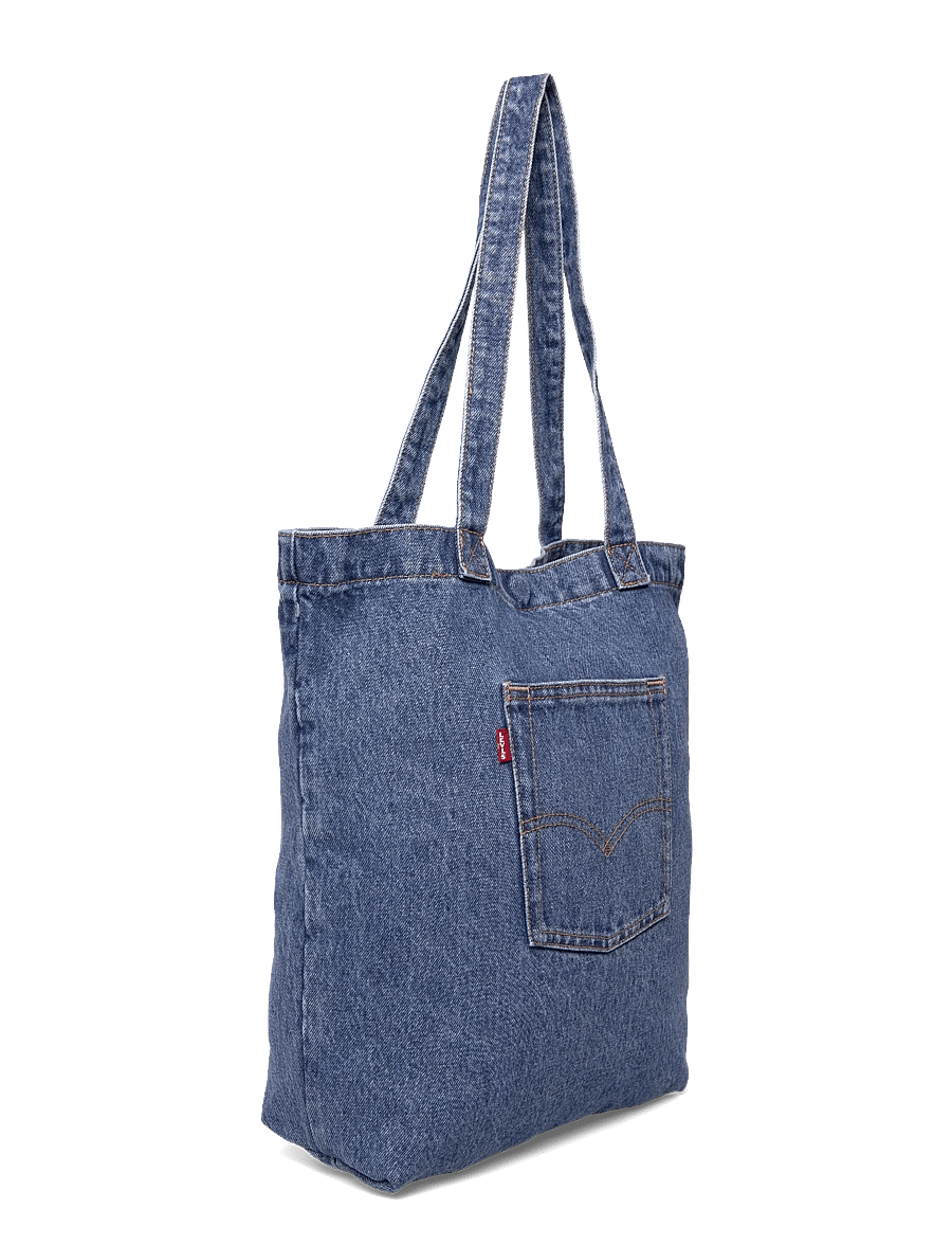 Levi's® - BACK POCKET TOTE ELEVATION OCE - tote bags - med indigo - flat finish - 3