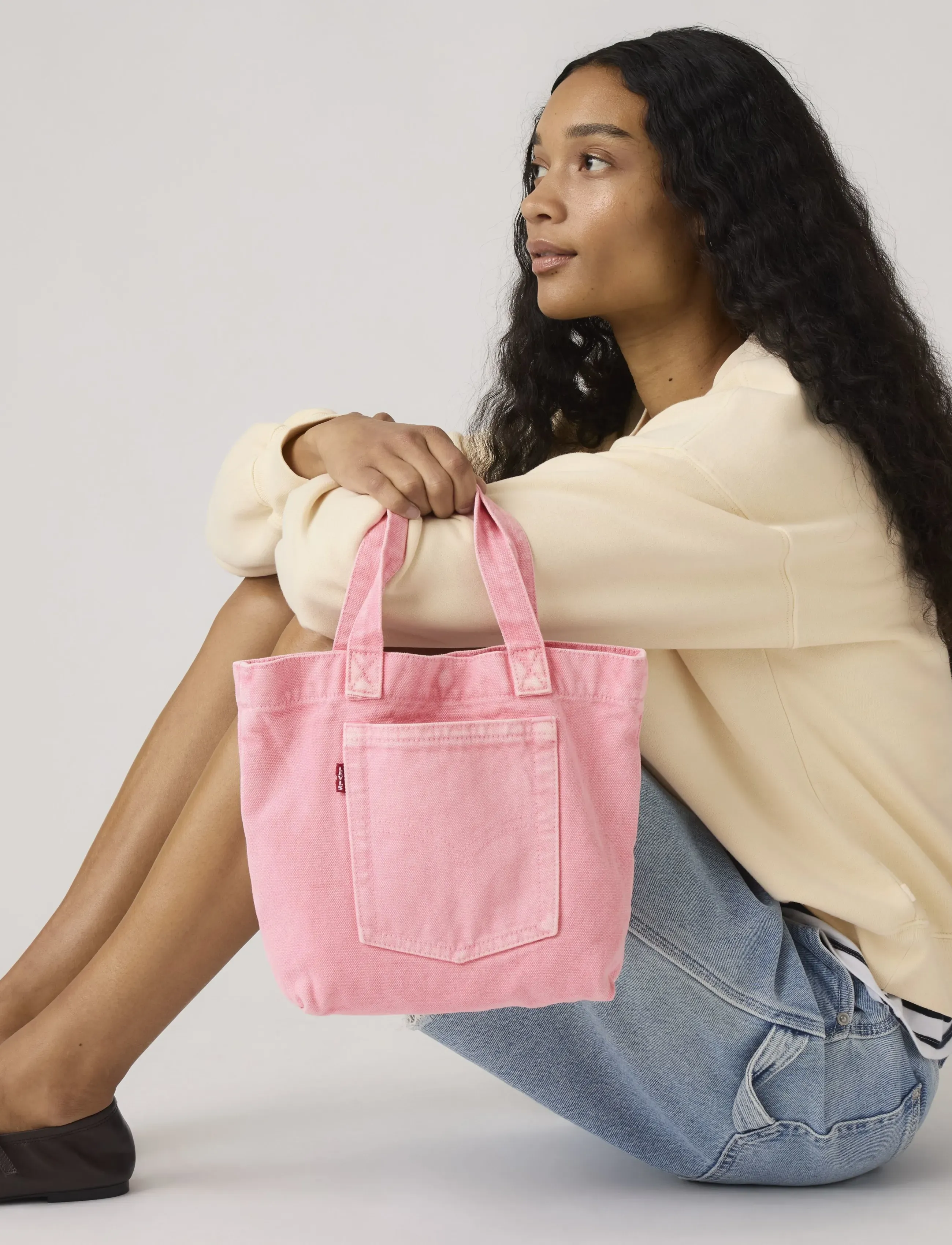 Levi's Mini Levis Tote Love Pink Wash, One Size, Pink, Tasker > Totes, Dame