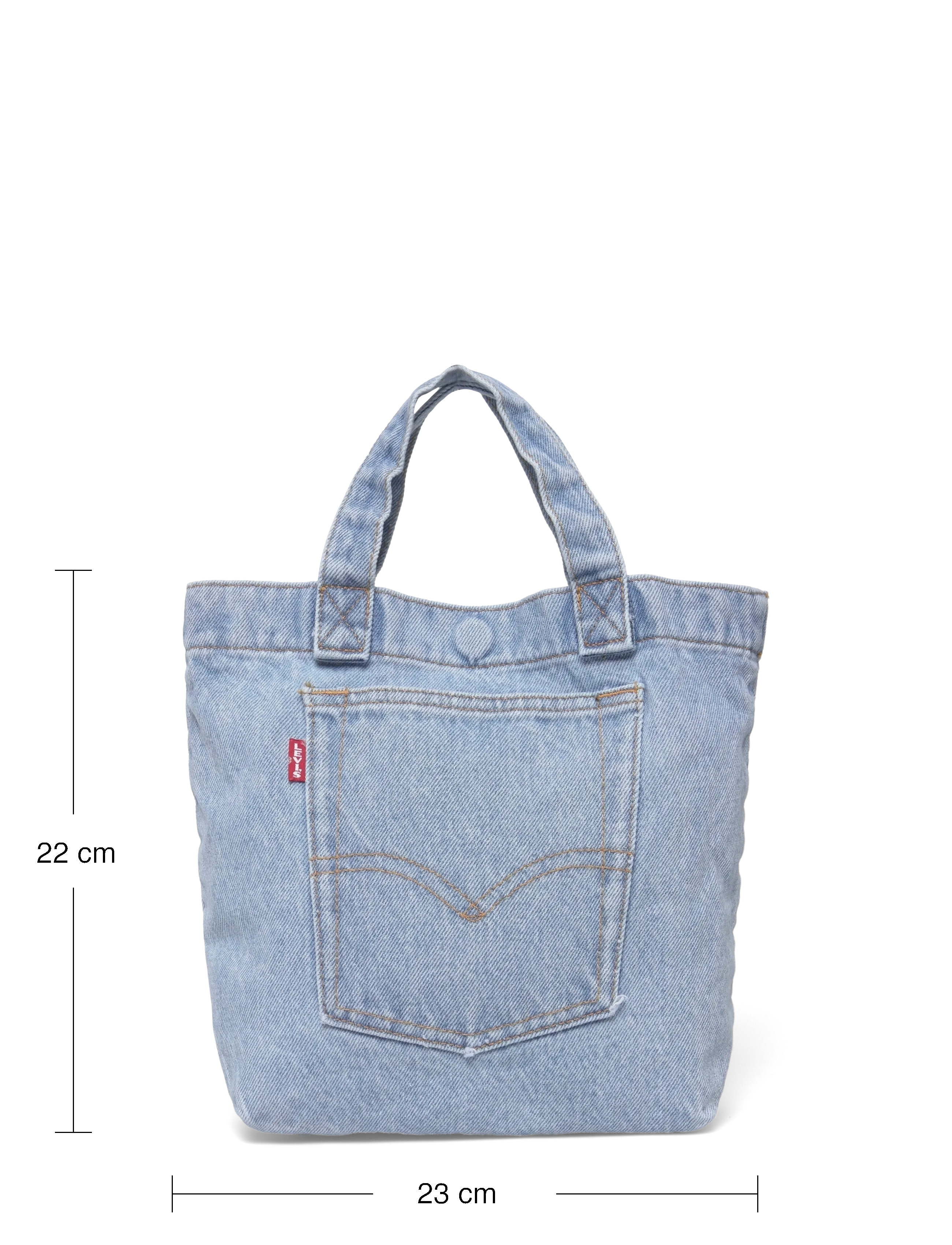 Levi's® - MINI LEVIS TOTE OCEAN INDIGO W - tote bags - light indigo - flat finis - 3
