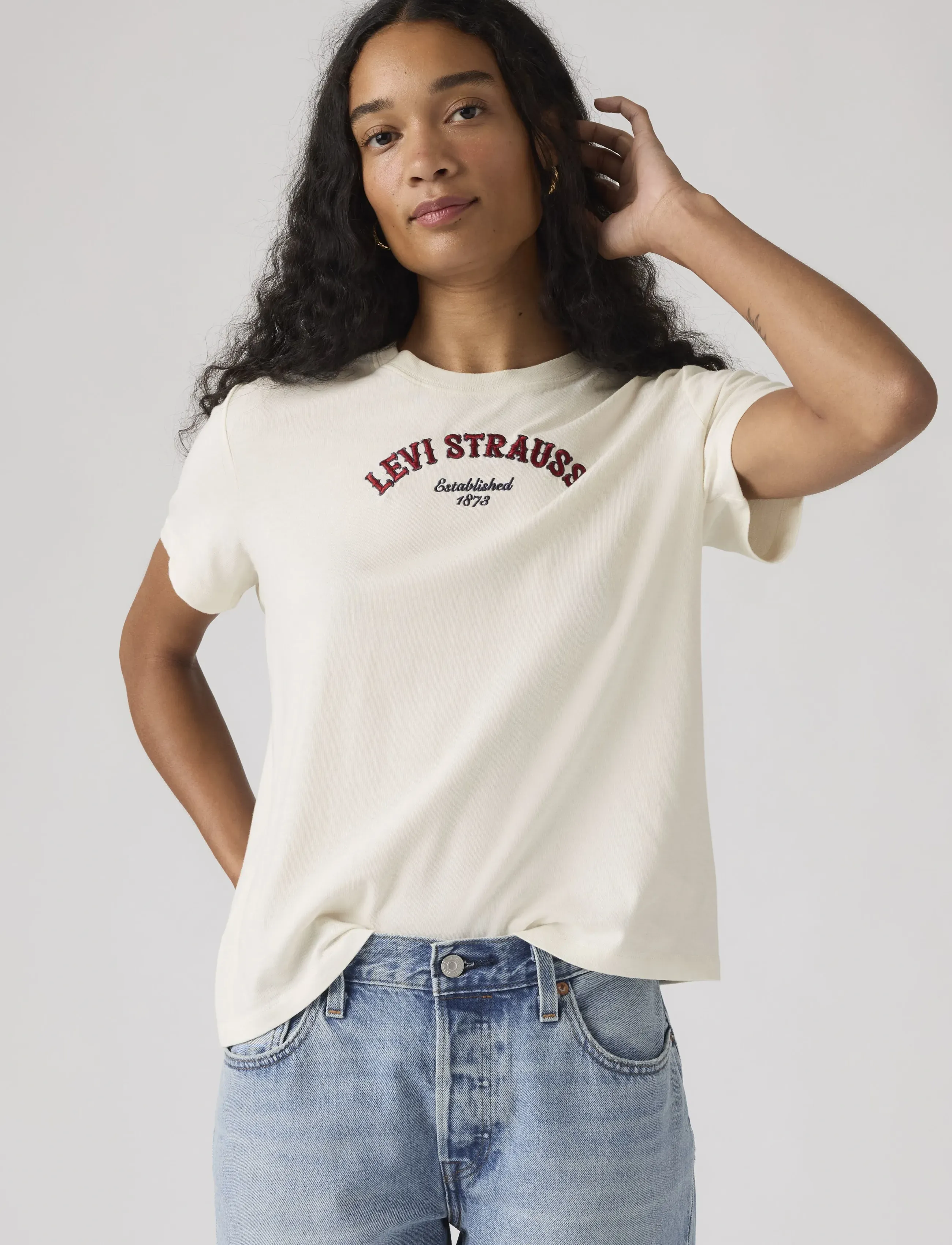 LEVIS ® Gr Favorite Tee Western Colleg t-shirts dam – bild 5