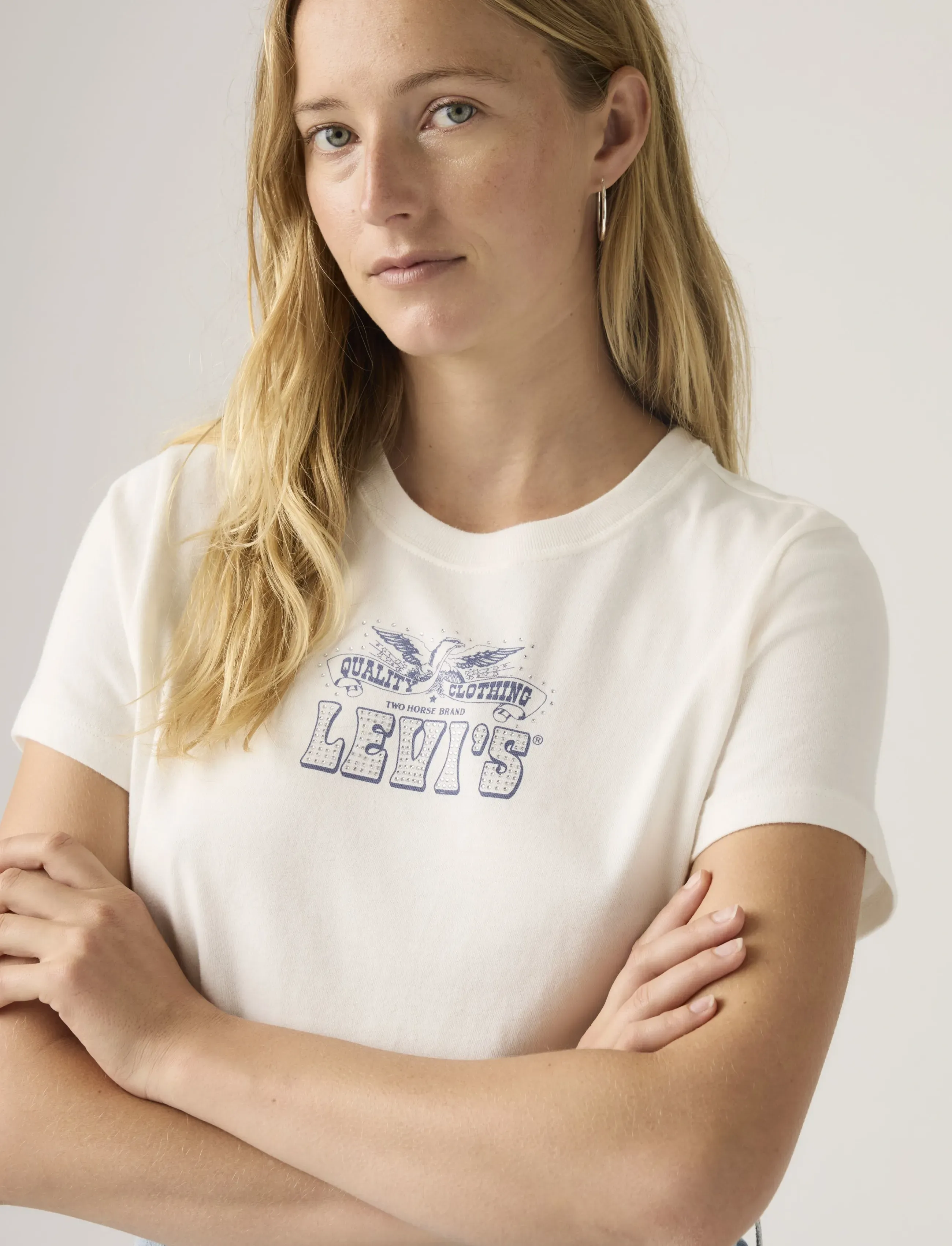 LEVIS ® T-shirts med korta ärmar Levis FAVORITE TEEE RHINESTONE EAGLE POSTER dam – bild 8