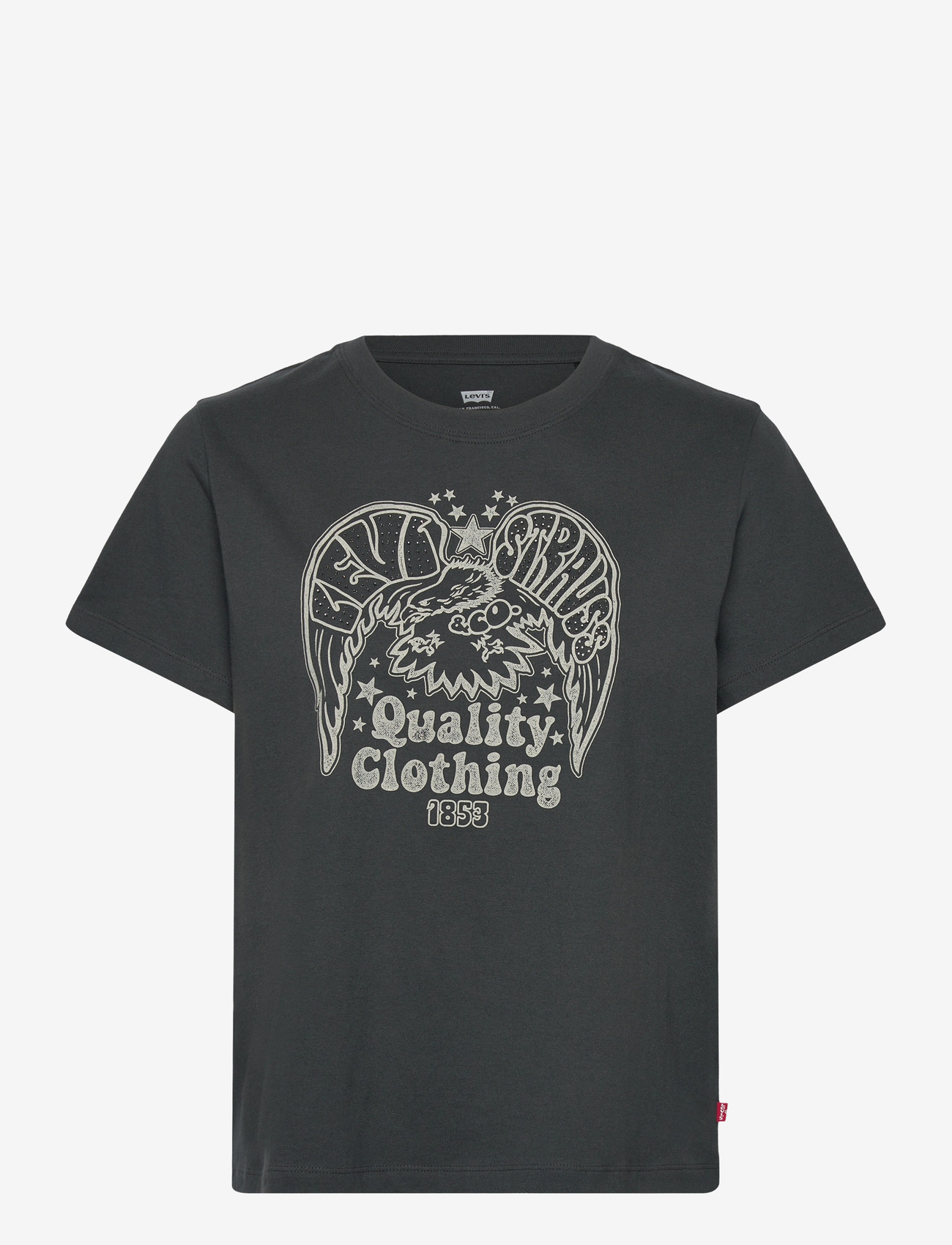 Levi's® - GR FAVORITE TEE RHINESTONE EAG - t-shirts - blacks - 1