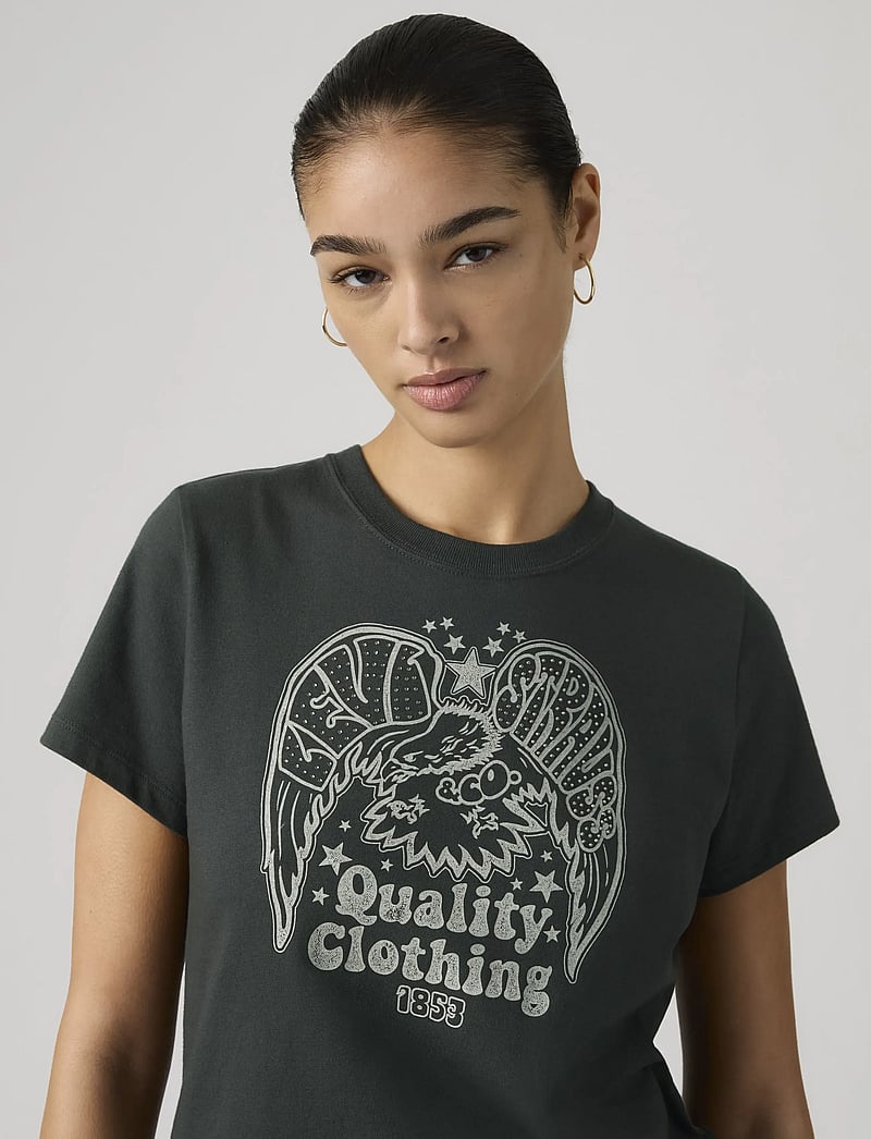 Levi's® - GR FAVORITE TEE RHINESTONE EAG - t-shirts - blacks - 4