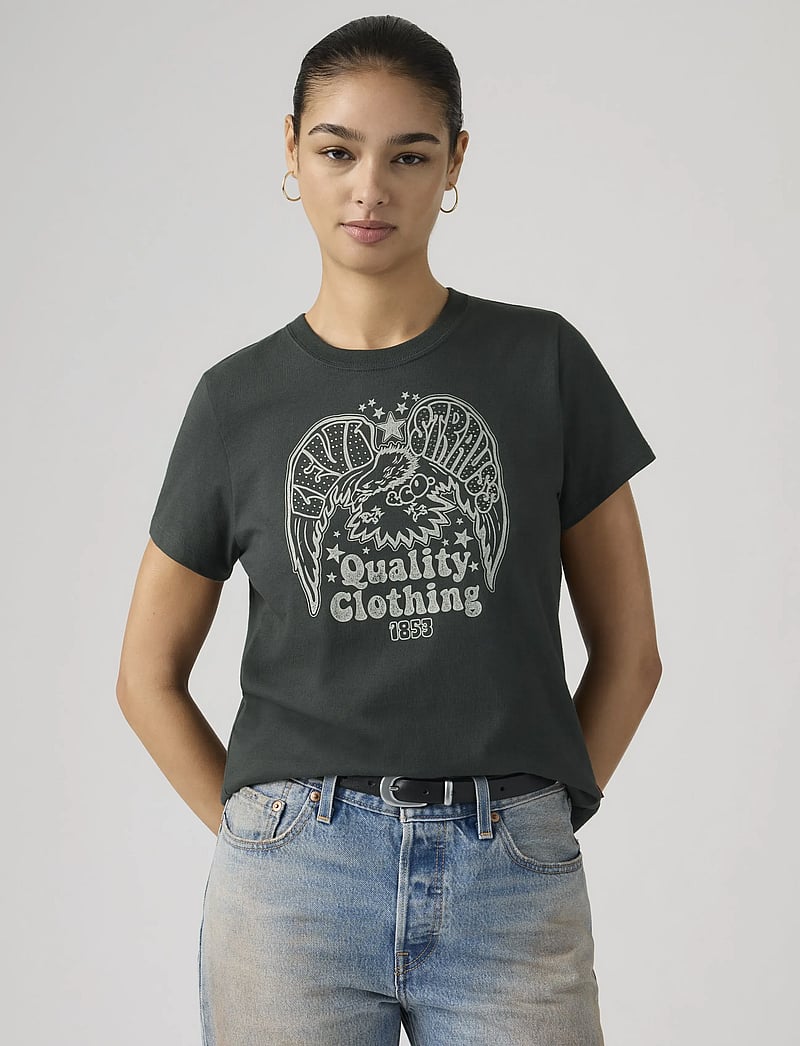 Levi's® - GR FAVORITE TEE RHINESTONE EAG - t-shirts - blacks - 5