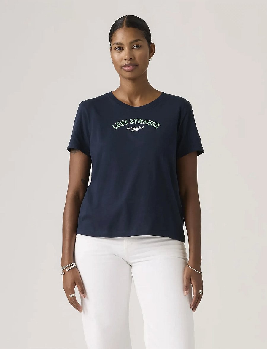 Levi's® - GR FAVORITE TEE FUNKY COLLEGIA - t-shirts - blues - 0