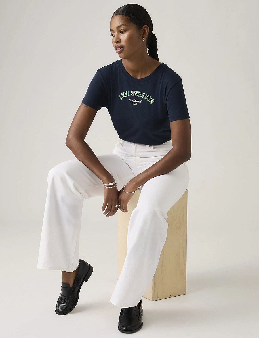 Levi's® - GR FAVORITE TEE FUNKY COLLEGIA - t-shirts - blues - 4