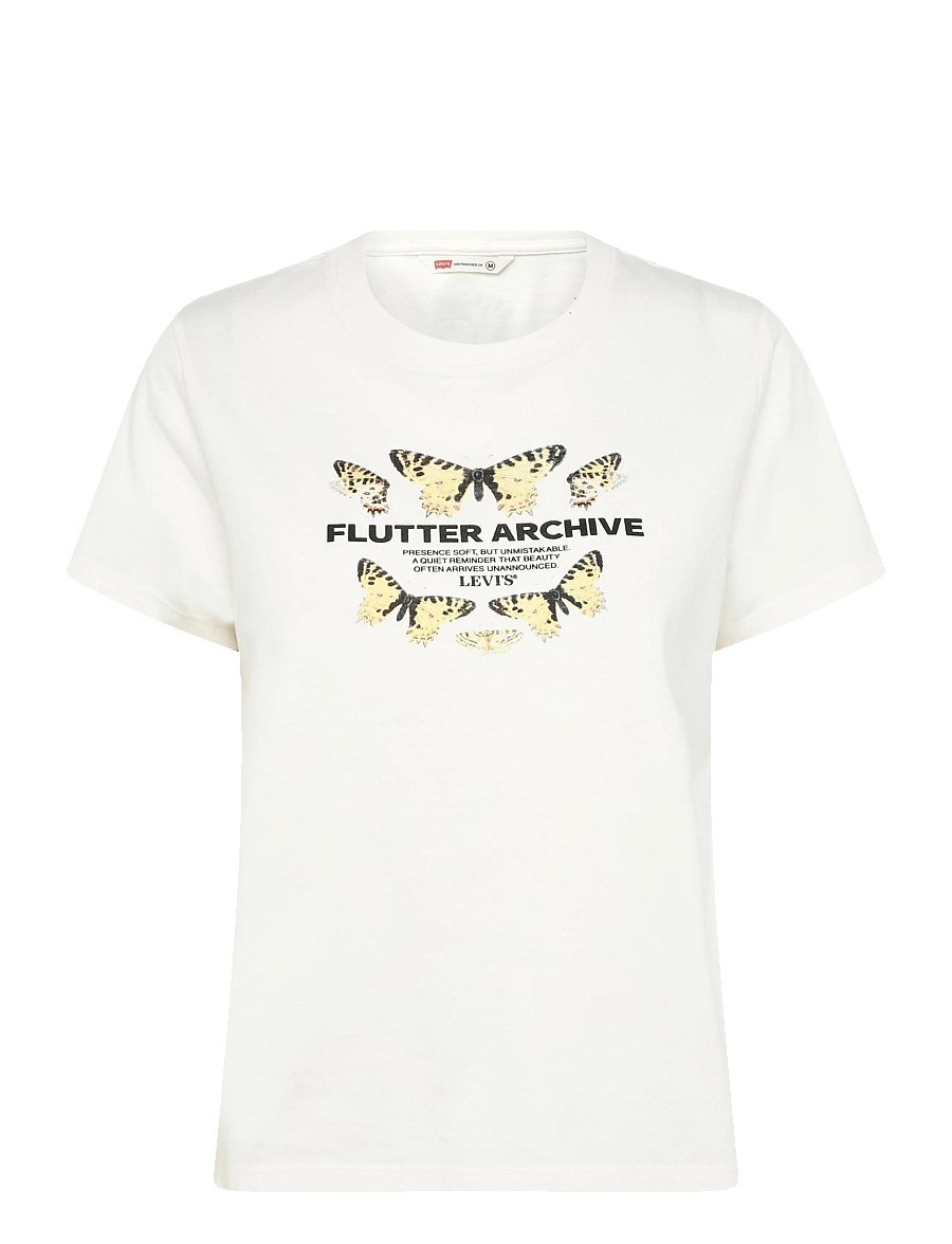 Levi's® - GR FAVORITE TEE FLUTTER ARCHIV - t-särgid - whites - 0