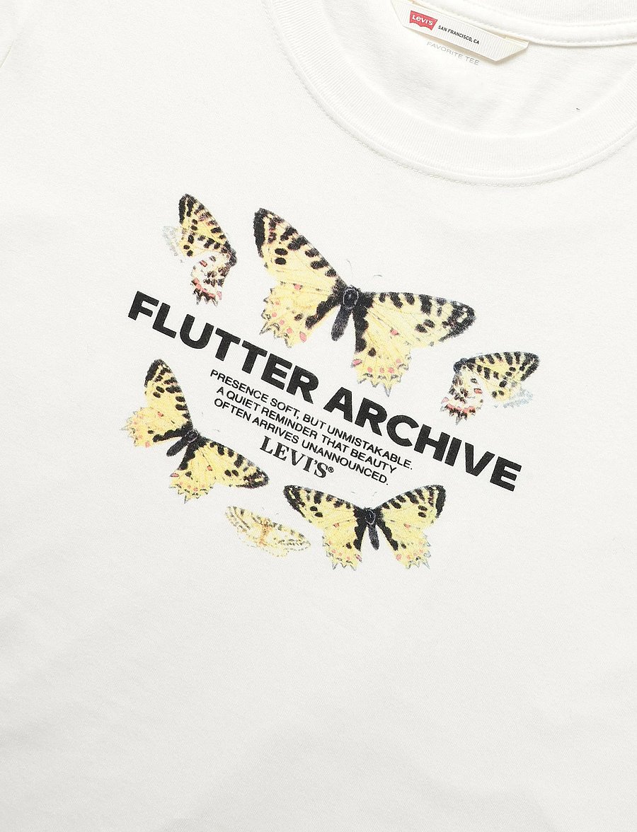Levi's® - GR FAVORITE TEE FLUTTER ARCHIV - t-särgid - whites - 2