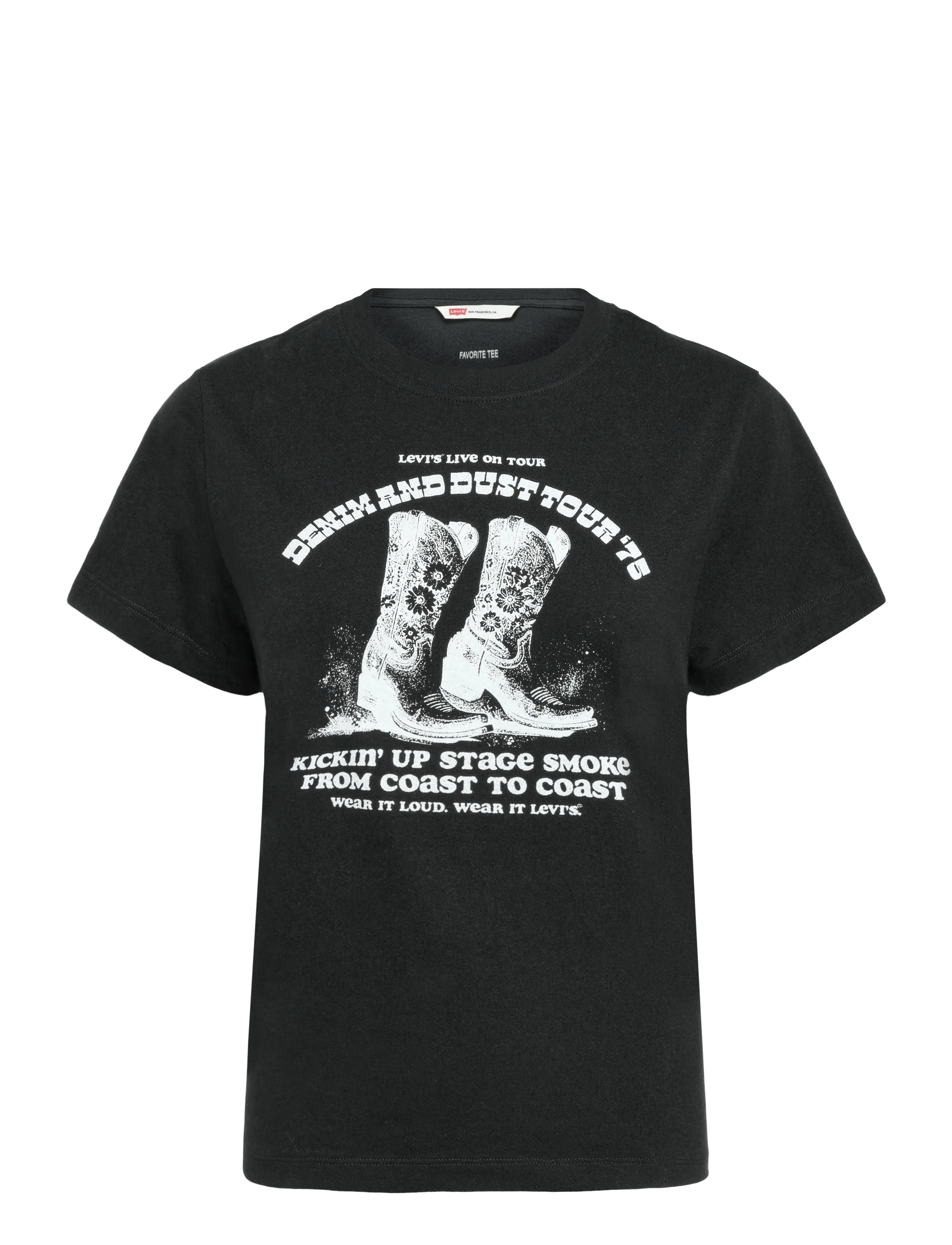 Levi's® GR FAVORITE TEE DENIM AND DUST - T-shirts & Toppe - BLACKS / black