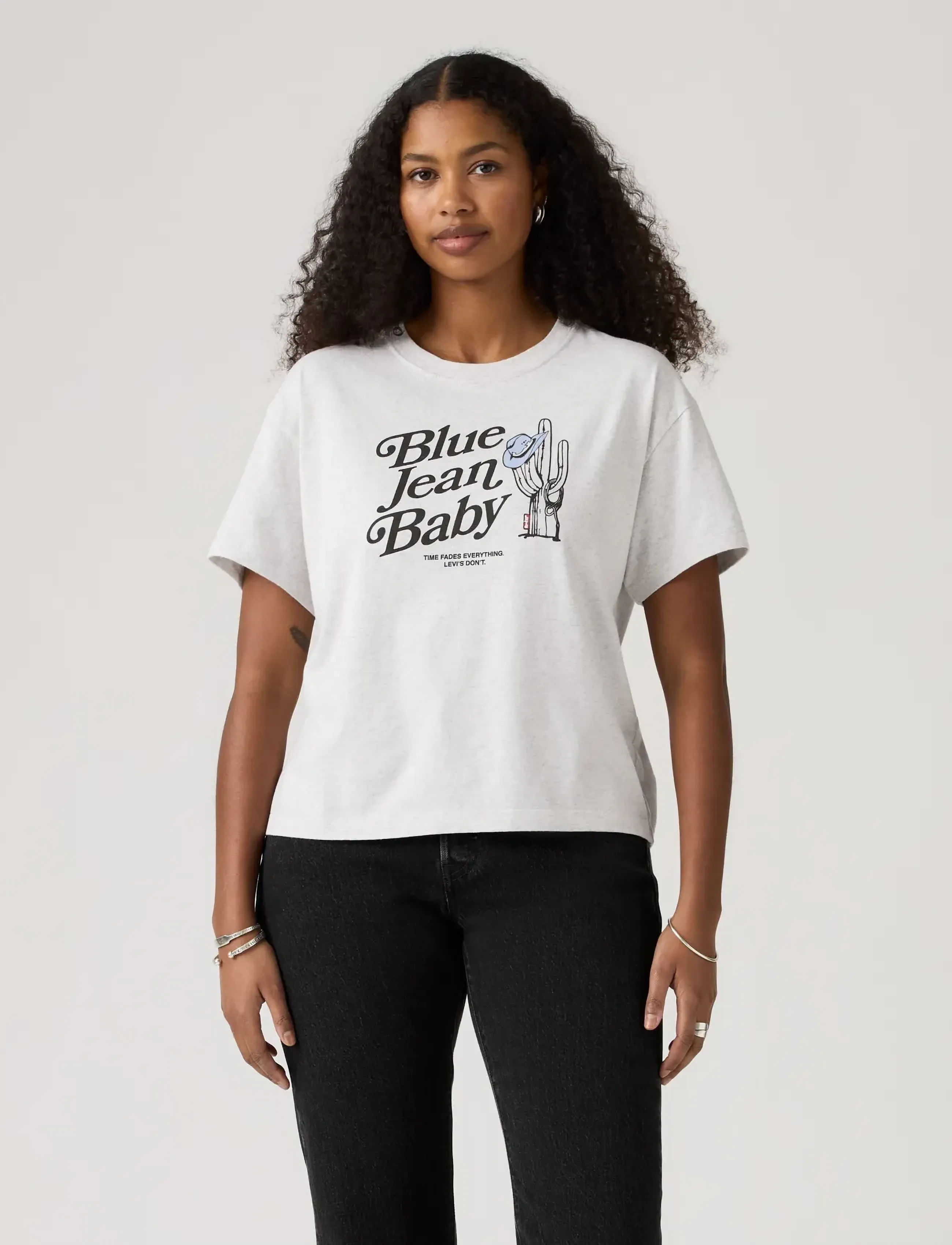 Levi's® - GR ANYDAY TEE BLUE JEAN BABY A - t-särgid - greys - 3