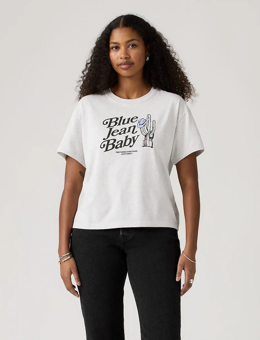 Levi's® - GR ANYDAY TEE BLUE JEAN BABY A - t-särgid - greys - 3