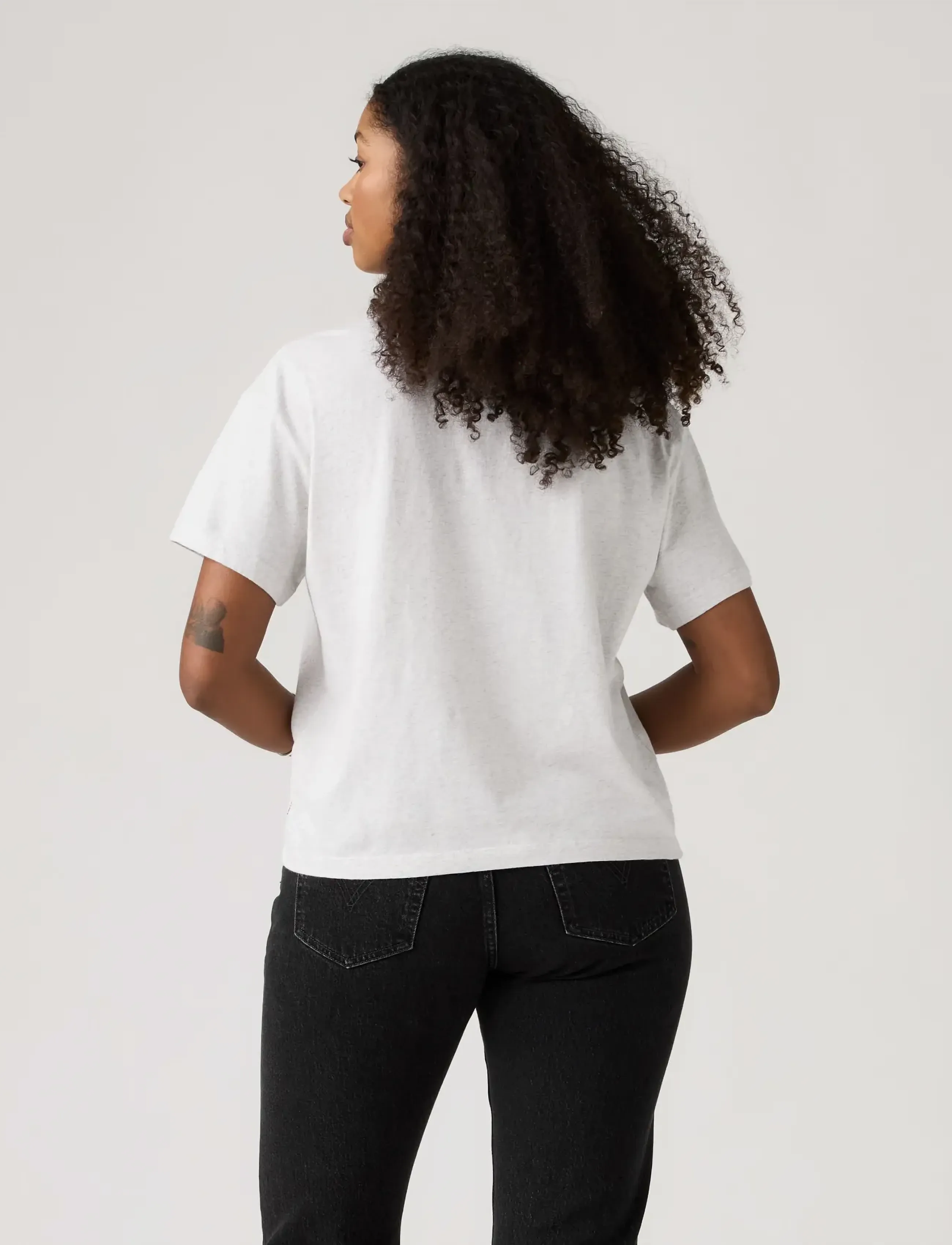 Levi's® - GR ANYDAY TEE BLUE JEAN BABY A - t-särgid - greys - 4