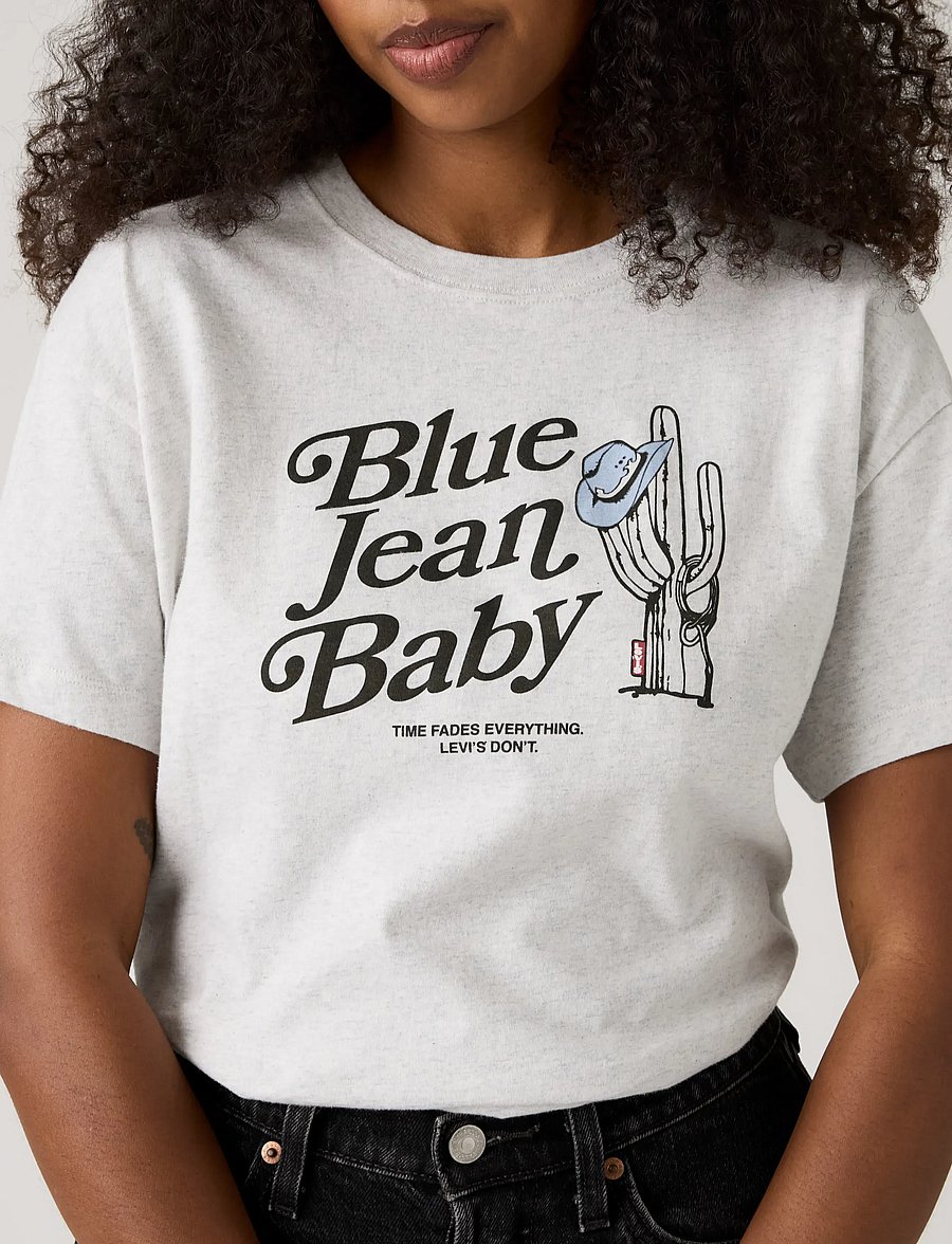 Levi's® - GR ANYDAY TEE BLUE JEAN BABY A - t-särgid - greys - 5