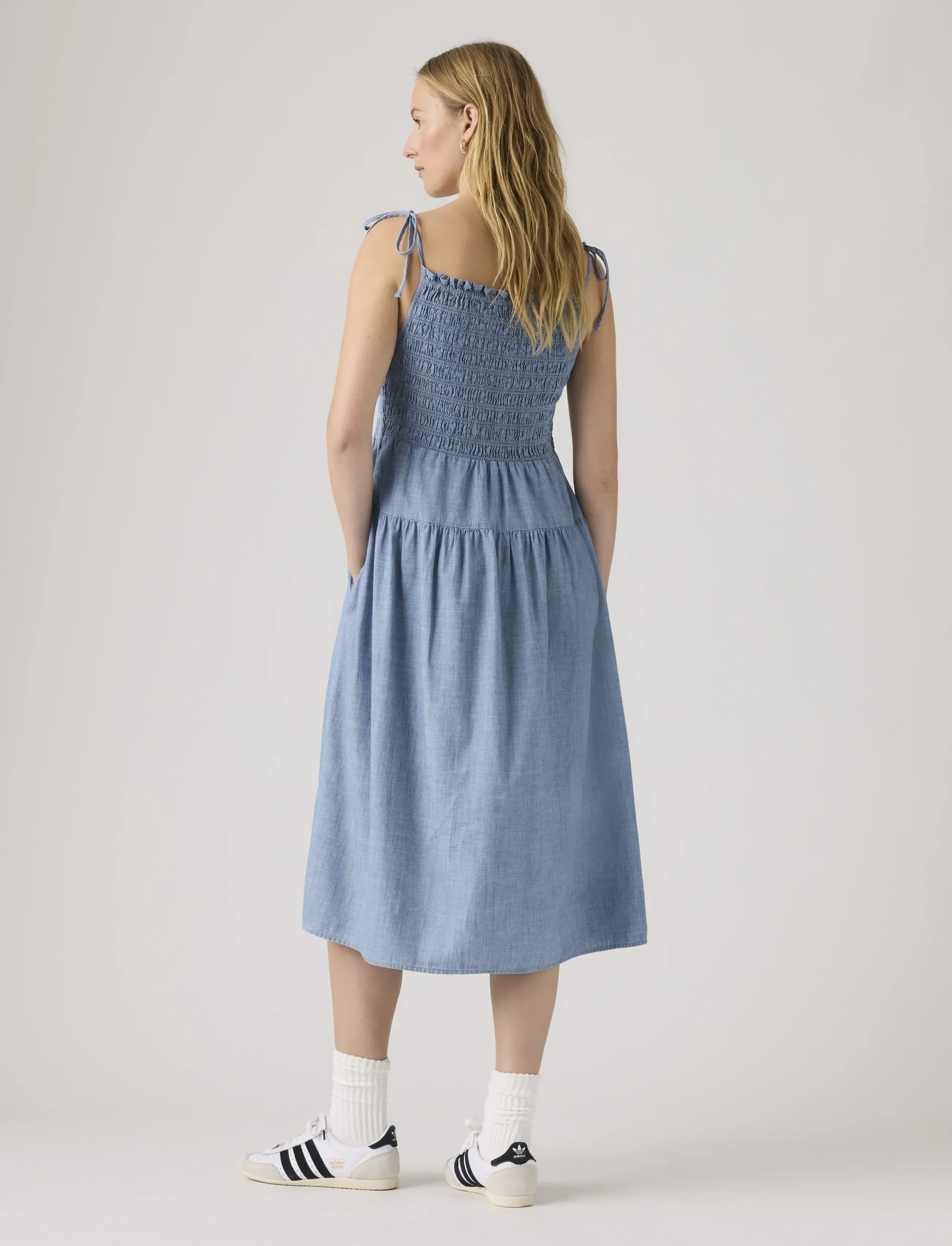 Levi's® - MONACO COTTON SUNDRESS BREEZY - zomerjurken - med indigo - worn in - 3
