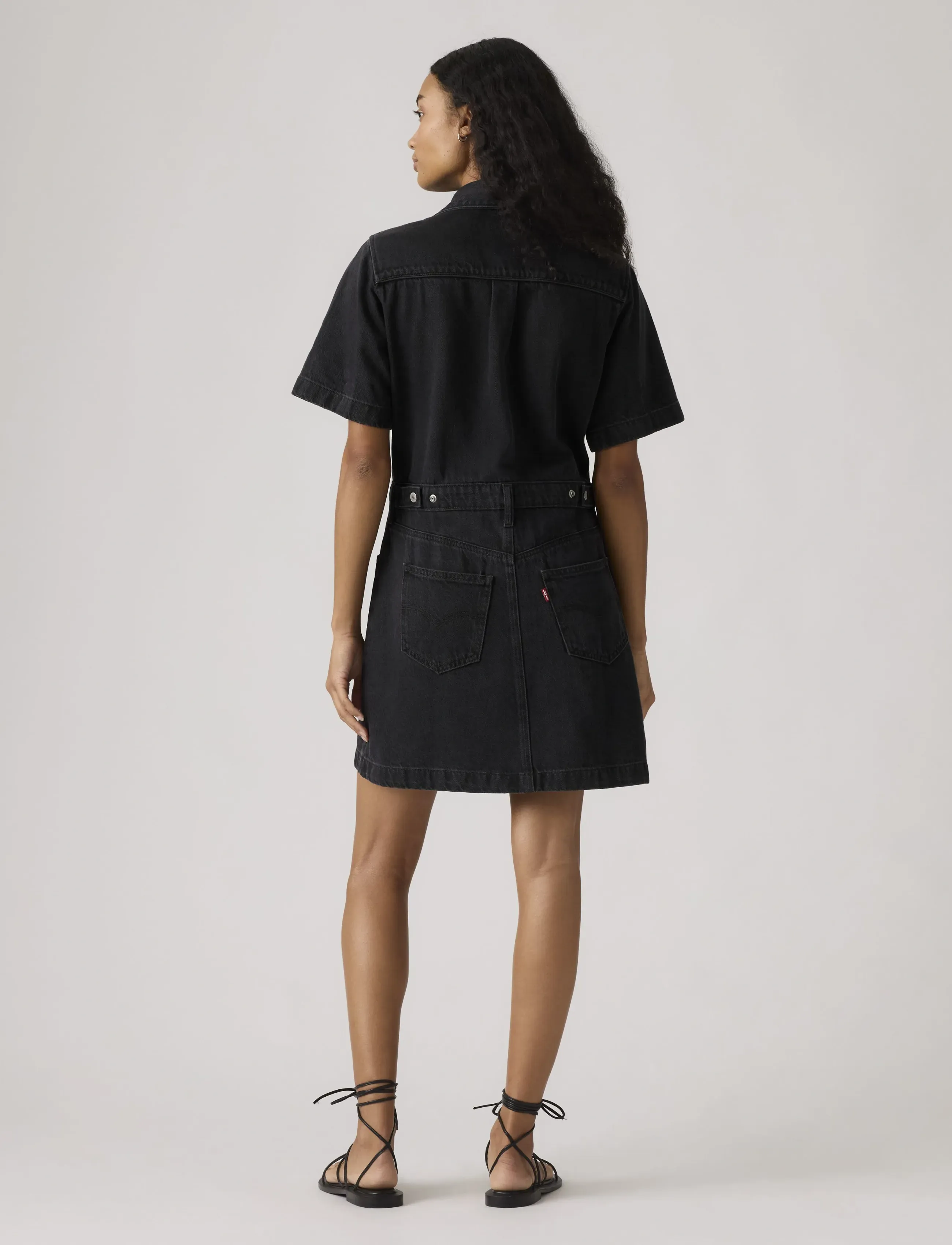Levi's® - SS LOGAN WESTERN DRESS CAPTURI - denimkjoler - blacks - 3